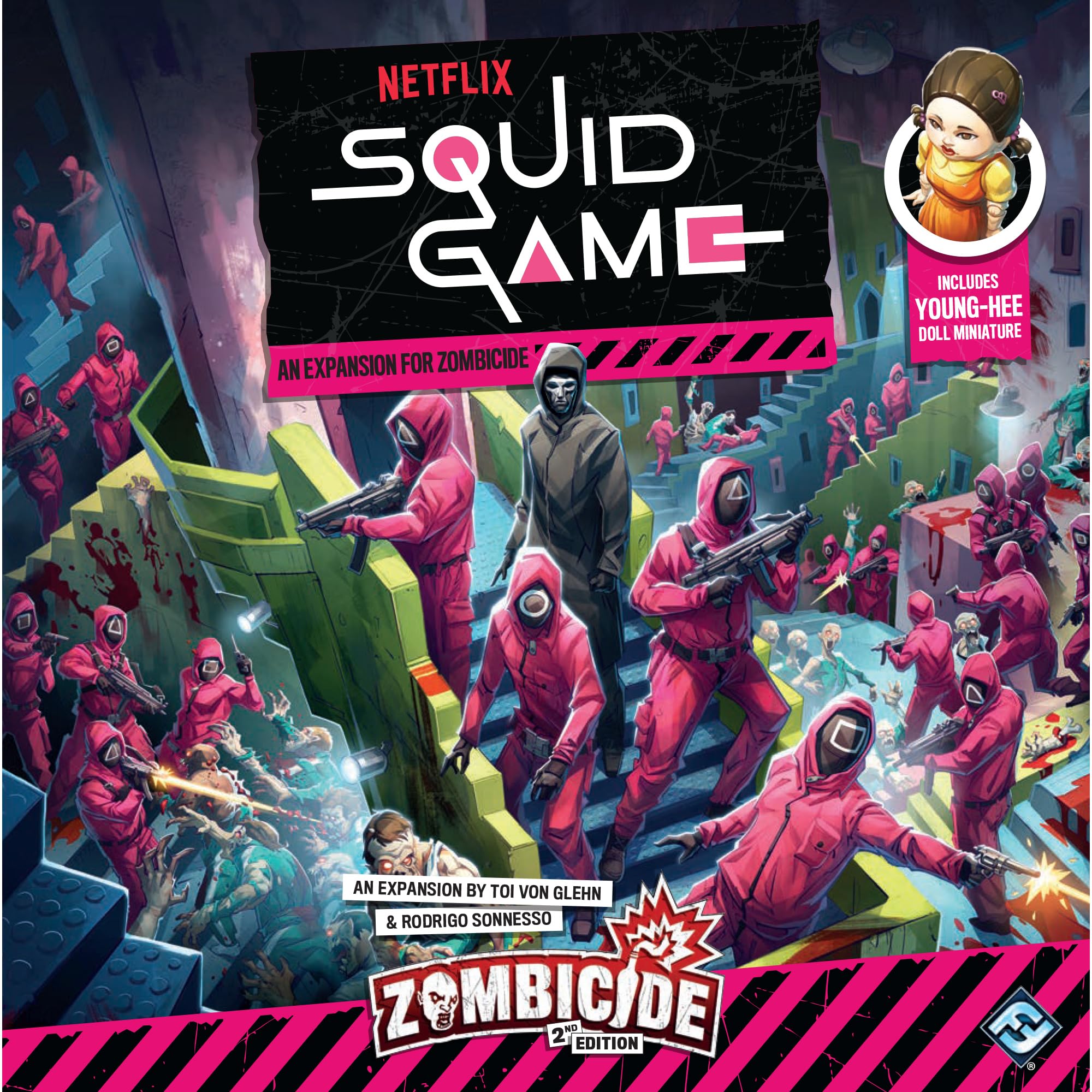 Asmodee Squid Game Zombicide Expansion - Board Game | Ages 14+ | 4 Players | 60 Minutes