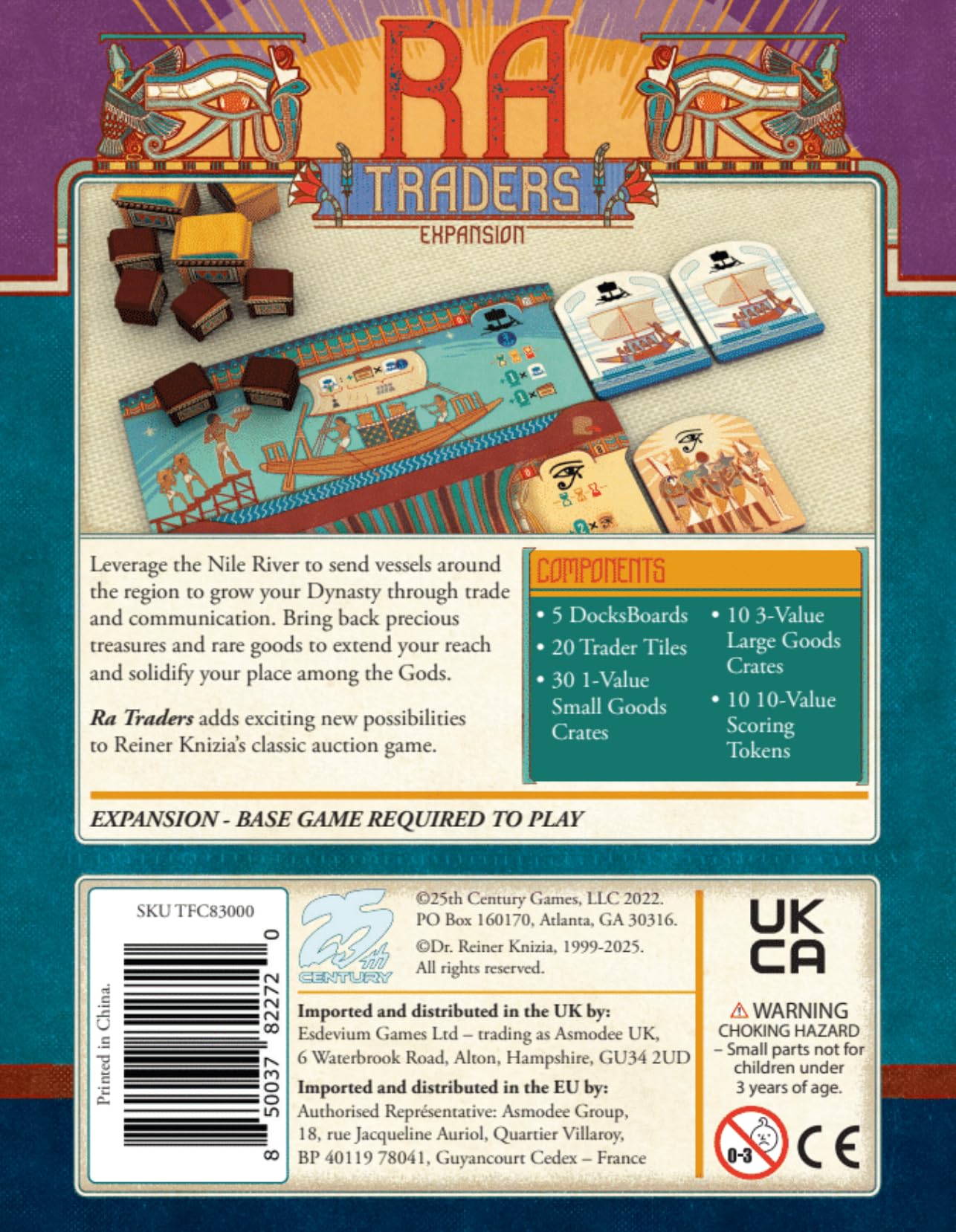 25th Century Games Ra: Traders Expansion - Adds Trade Mechanics for 2-5 Players | Ages 12+ 6