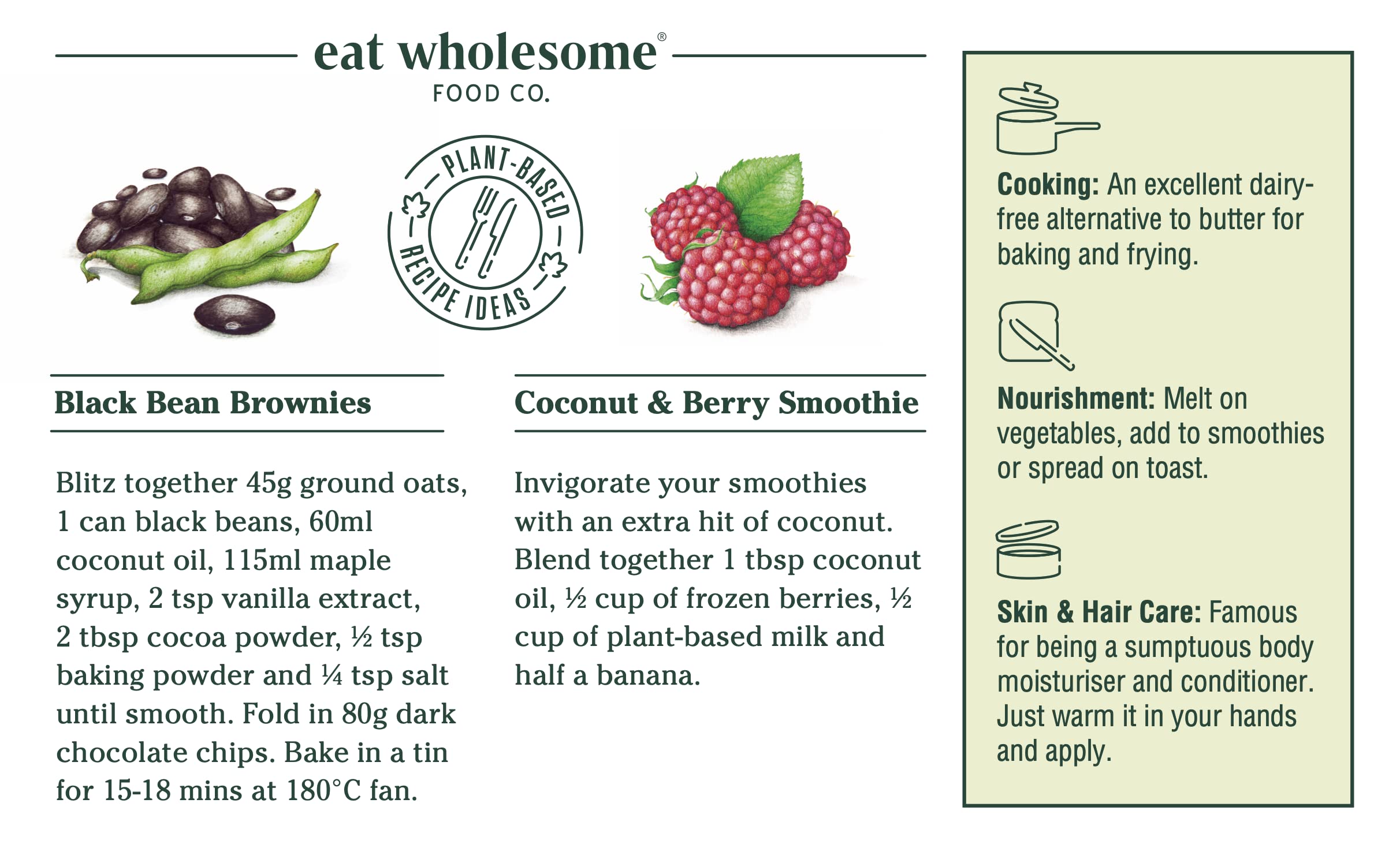 Eat Wholesome Organic Virgin Coconut Oil - Raw Cold-Pressed | 500 ml Glass Jar