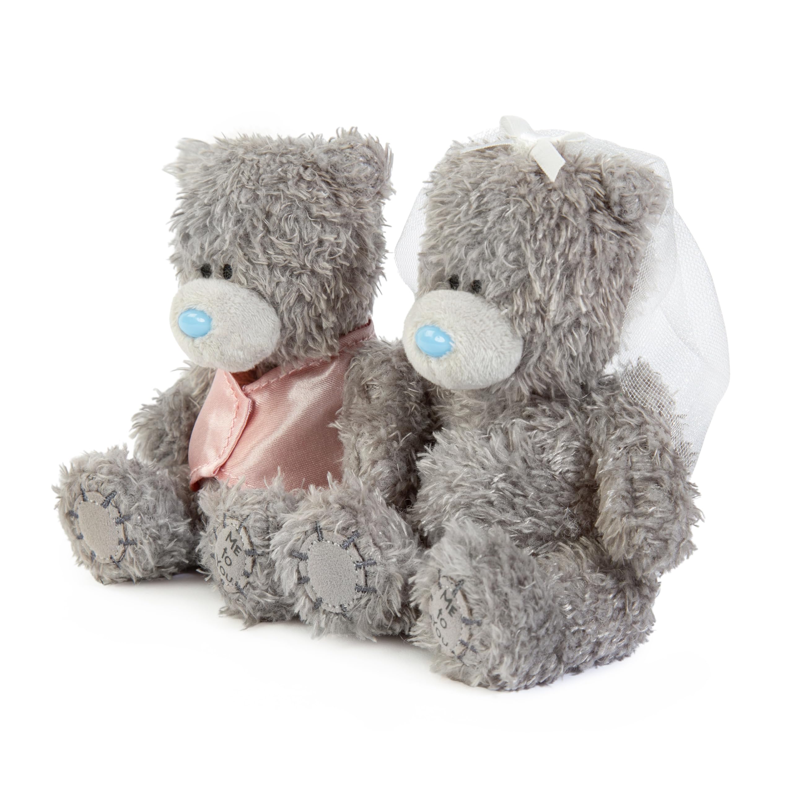 Me To You Tatty Teddy Bride and Groom Soft Dolls - Wedding Gift | 10cm Height | Unisex Adult