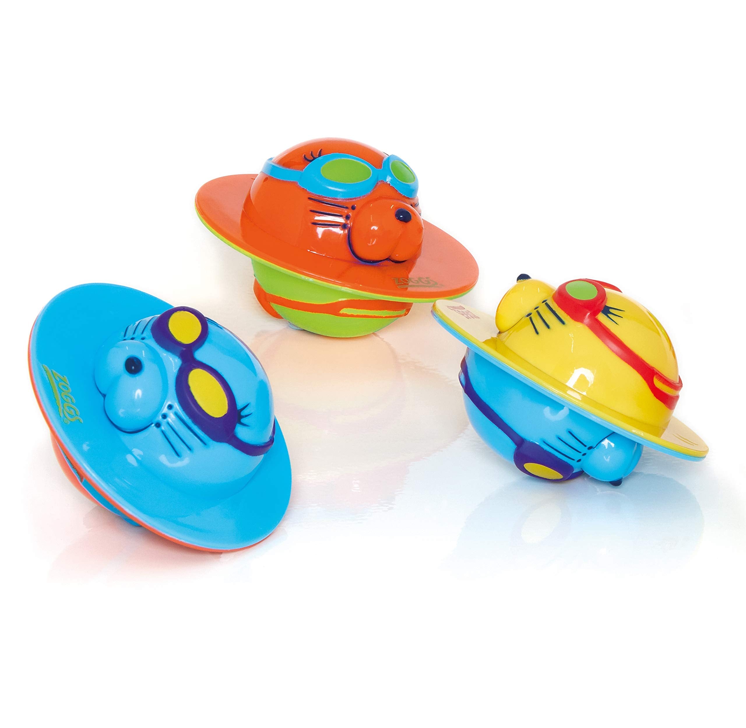Zoggs Seal Flips Bath Toys - Builds Water Confidence | Set of 3 | Ages 3 Months+