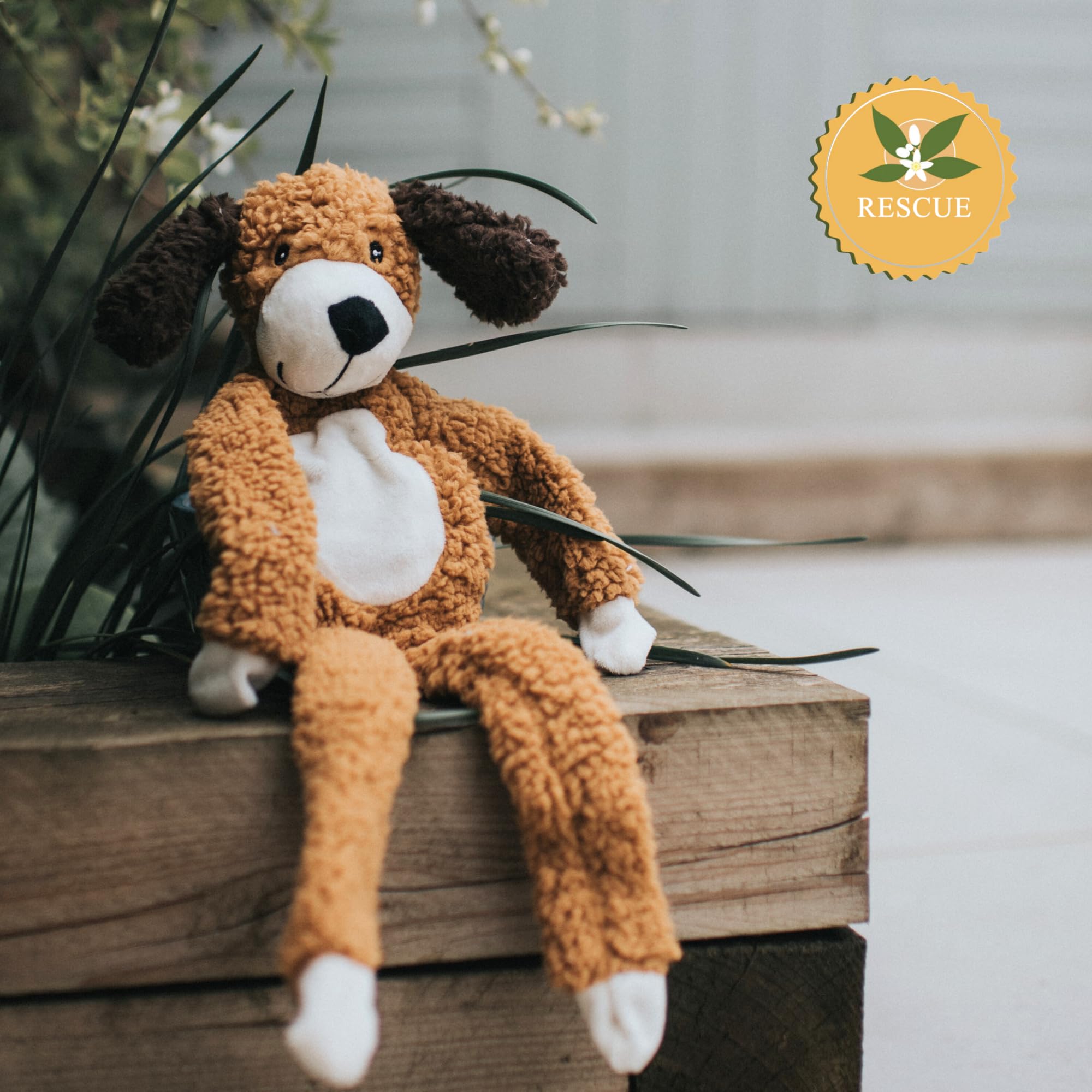 Rosewood Aromadog Rescue Stuffingless Flattie Dog Toy 54cm - Lavender Scented Calming Plush 7