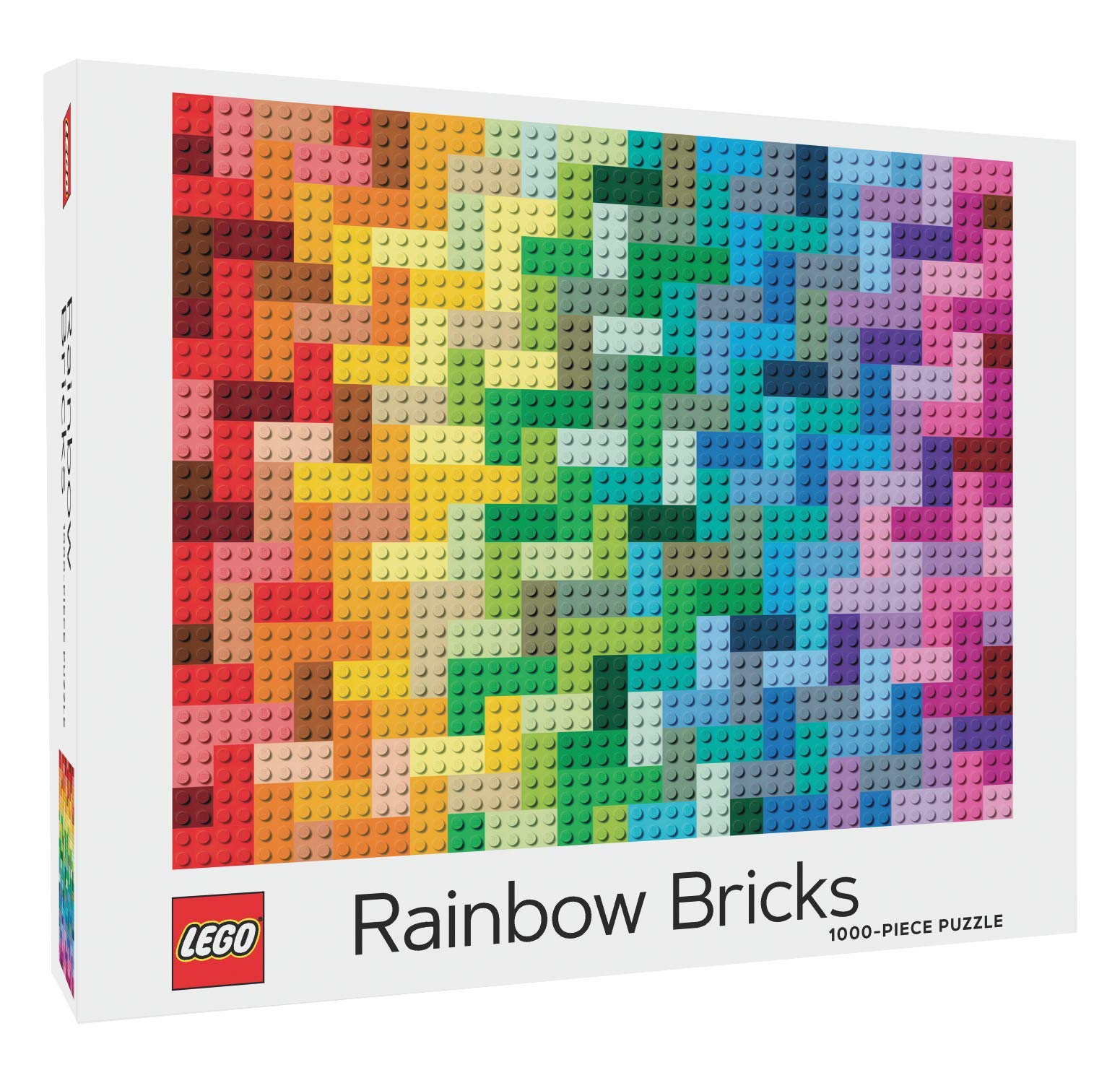 LEGO Rainbow Bricks Puzzle - 1000-Piece Gradient Challenge for Adults & Kids 8