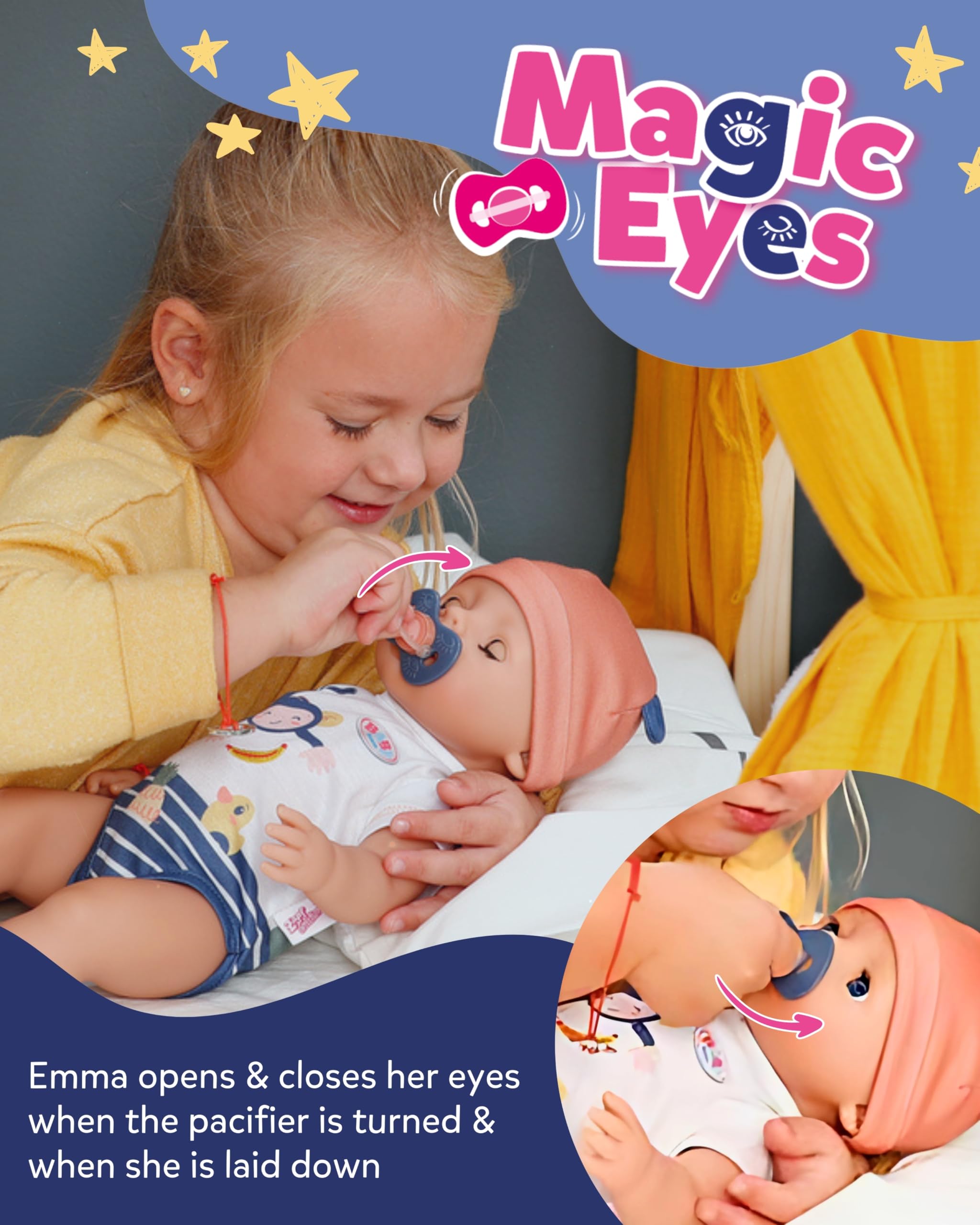 BABY born Emma Doll - 43 cm - 10 Functions | Jungle Style | Ages 3+ 4