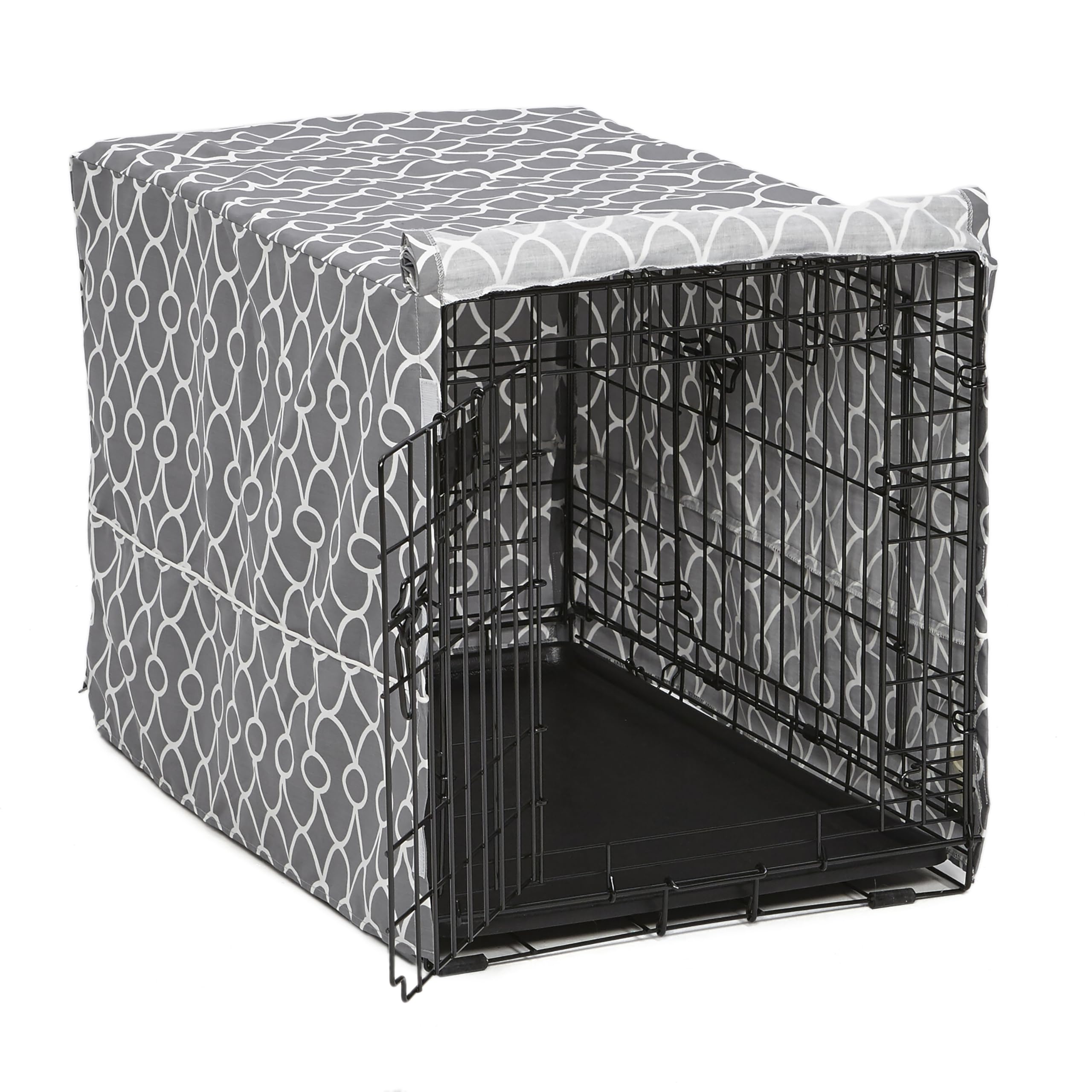 MidWest Homes for Pets Crate Cover for 76cm Crates | Teflon Protected | Gray