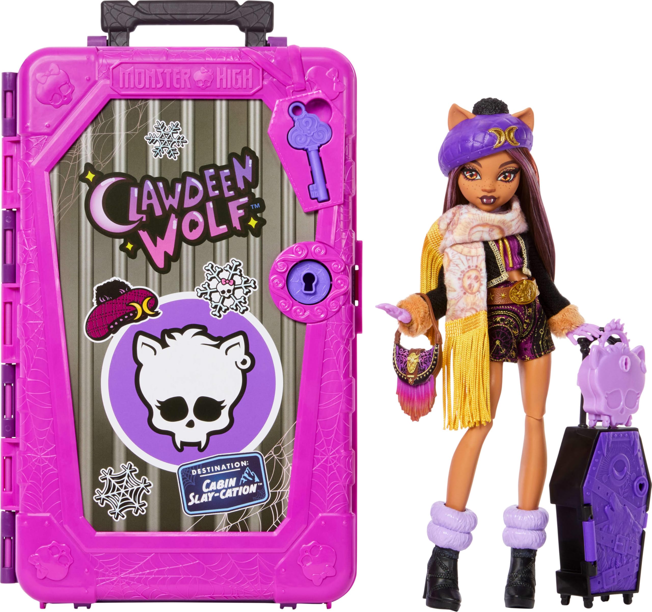 Monster High Skulltimate Secrets Clawdeen Wolf Doll and Accessories Set | 125+ Outfits | Ages 4+