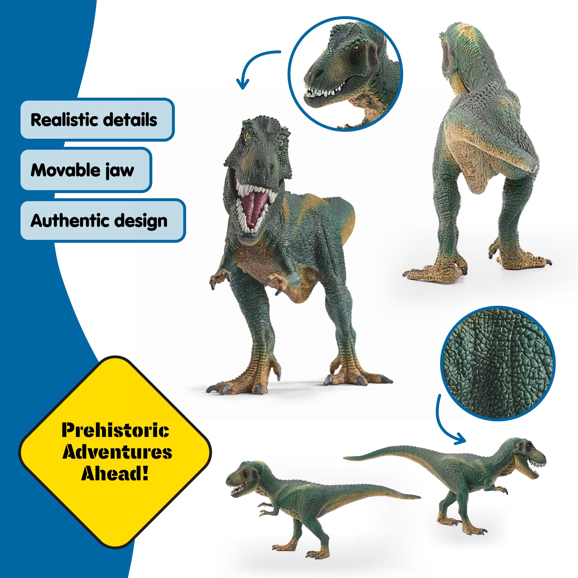 Schleich Tyrannosaurus Rex Toy Dinosaur - Realistic Design, Movable Jaw | Ages 3+ 3