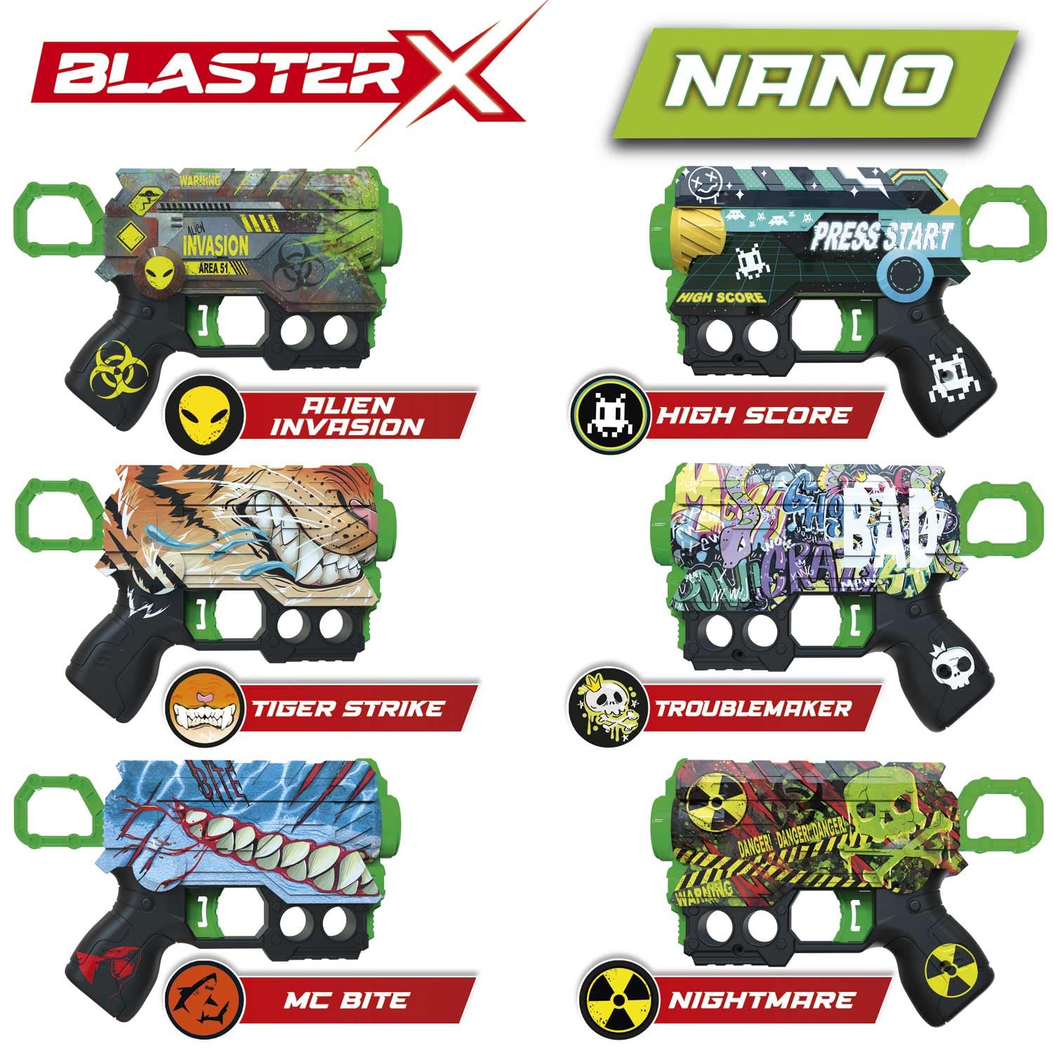 CRAZE BLASTER-X Foam Gun - 16cm Blaster, 6 Foam Darts, 10m Range | Ages 3+ 5