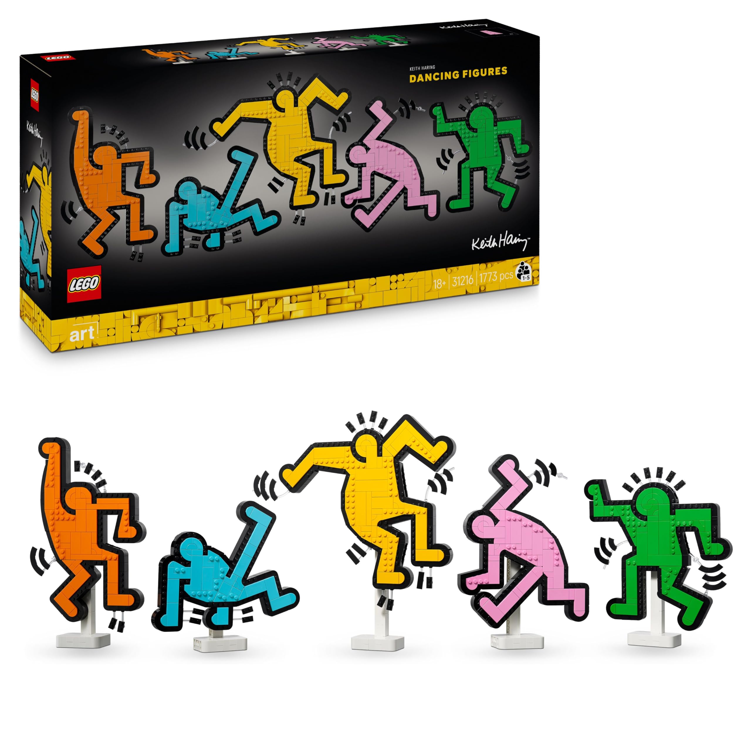 LEGO Art Keith Haring – Dancing Figures - DIY Wall Art Building Set for Adults 1