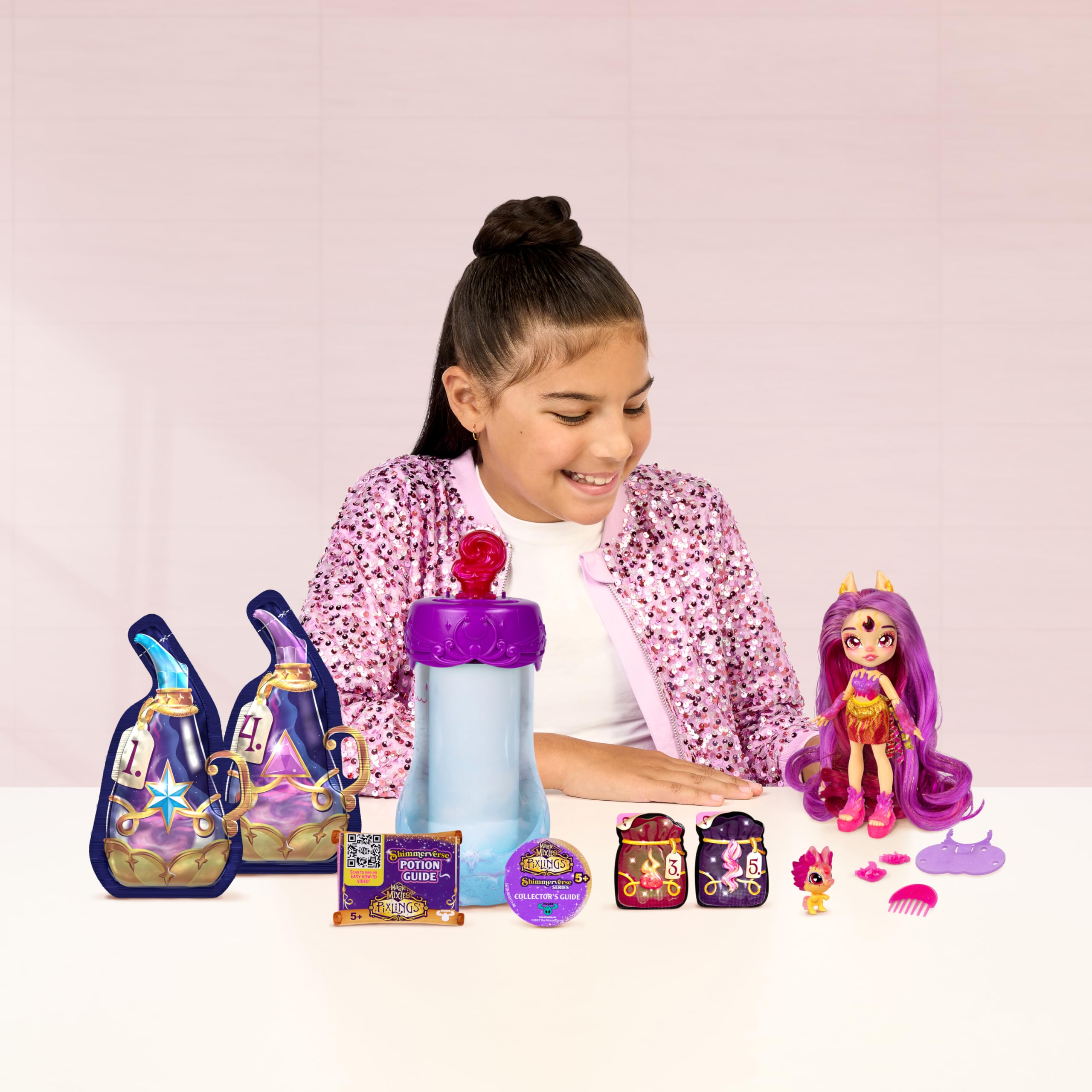 Magic Mixies Pixlings Deluxe Pack - Pippa the Firehorse with Shimmer Reveal & Mini Mixie 11