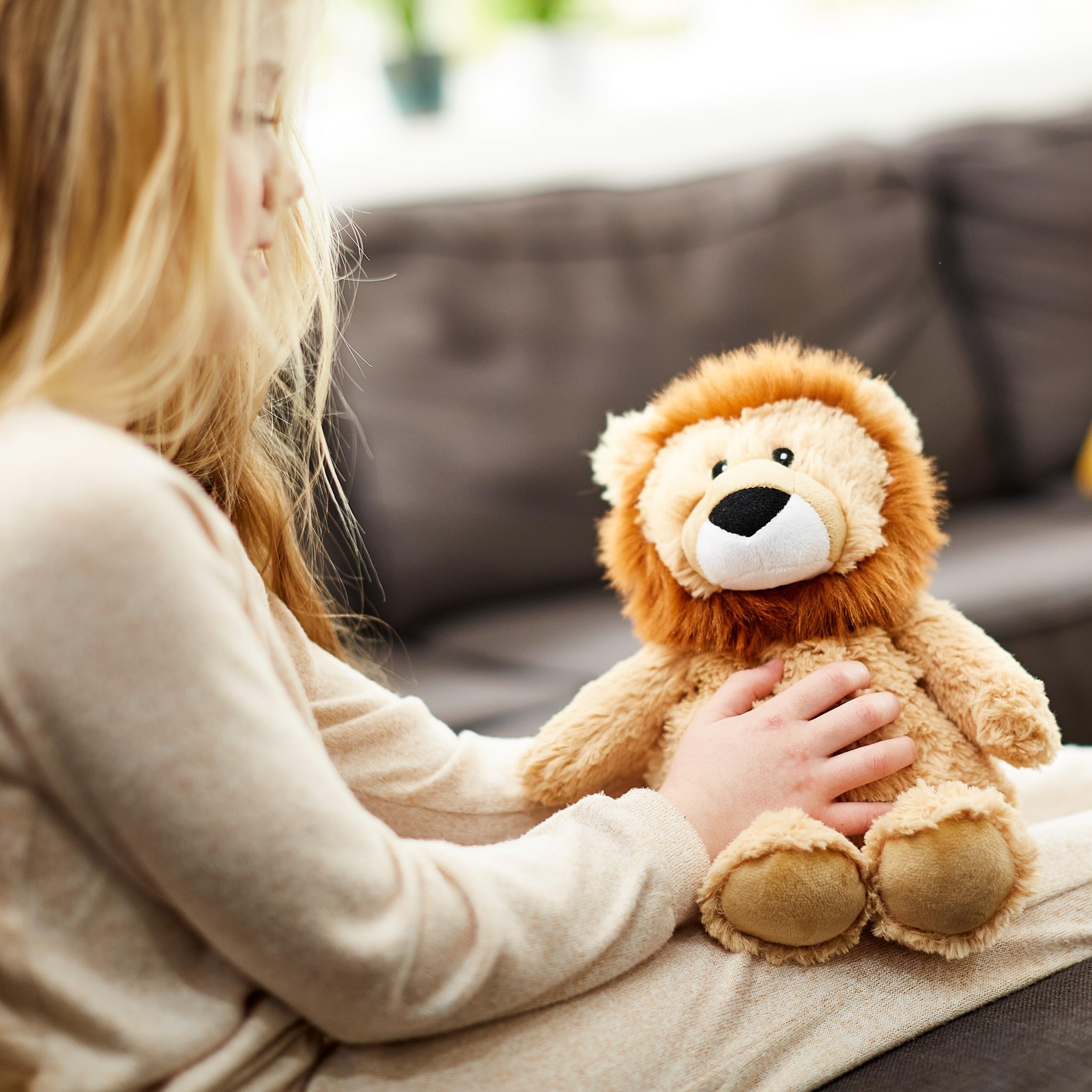 Warmies Plush Lion Microwavable Weighted Teddy with French Lavender Scent 6