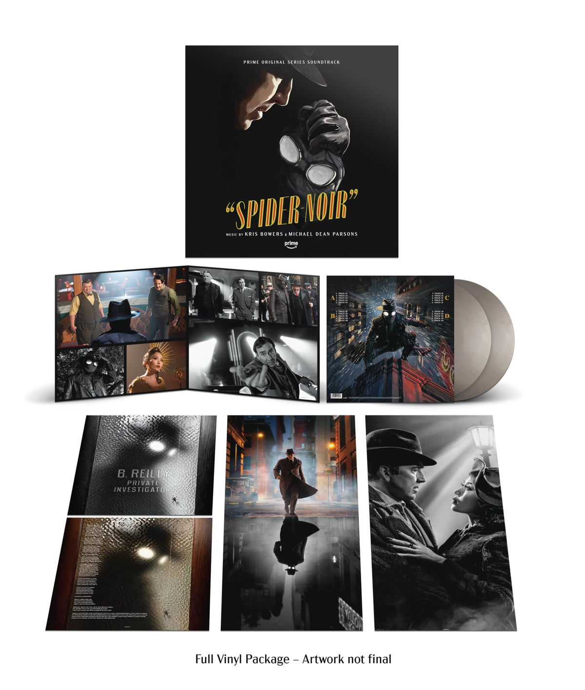 Kris Bowers & Michael Dean Parsons - Spider-Noir (Prime Original Series Soundtrack) [Opaque Silver 2LP Vinyl]