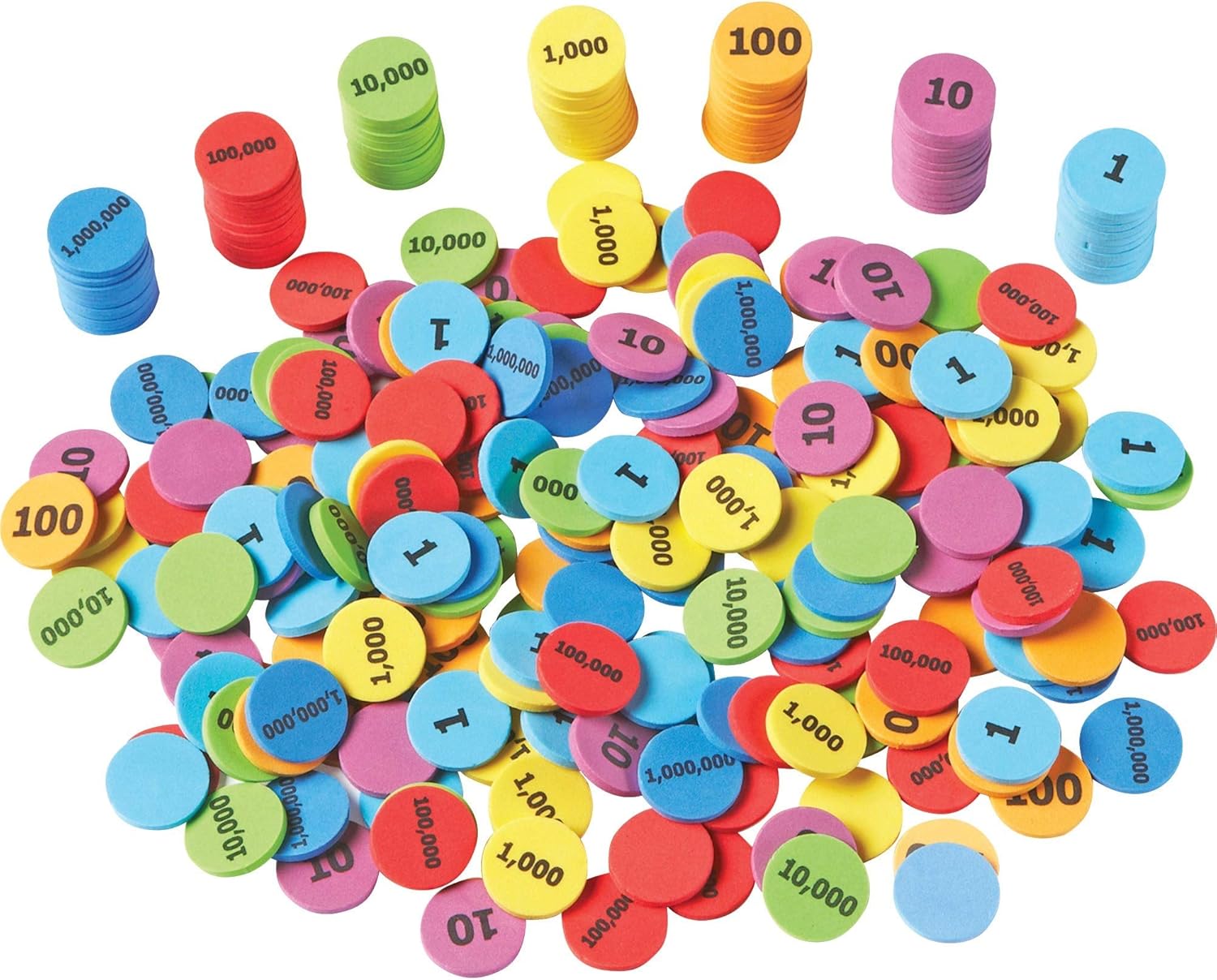 Learning Resources Place Value Disks - Educational Math Manipulative for Ages 4-8 1