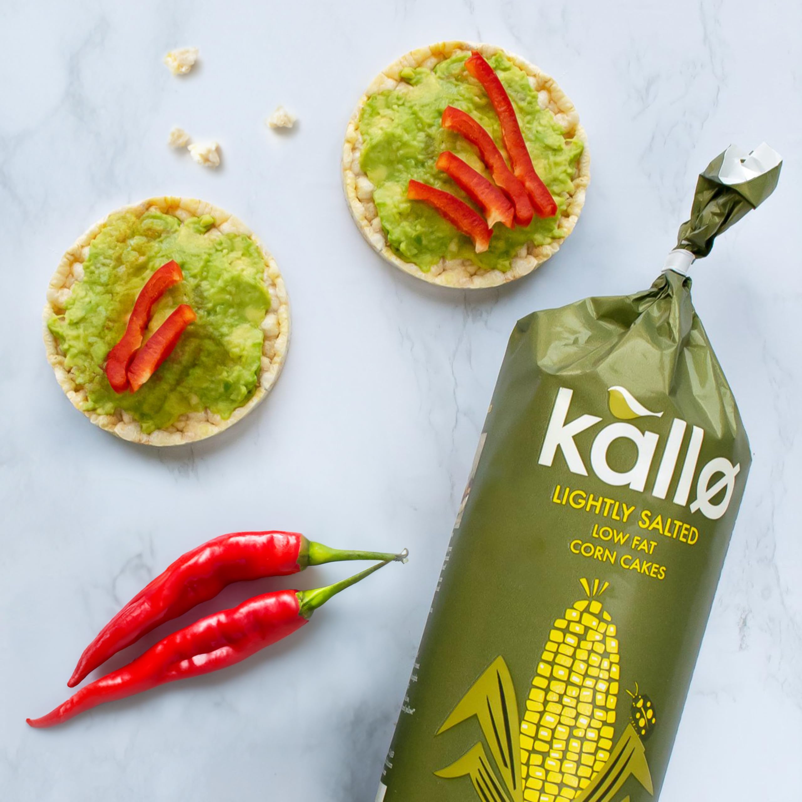 Kallo Lightly Salted Corn Cakes - 26 Calories Per Cake | Gluten-Free | 130g 7