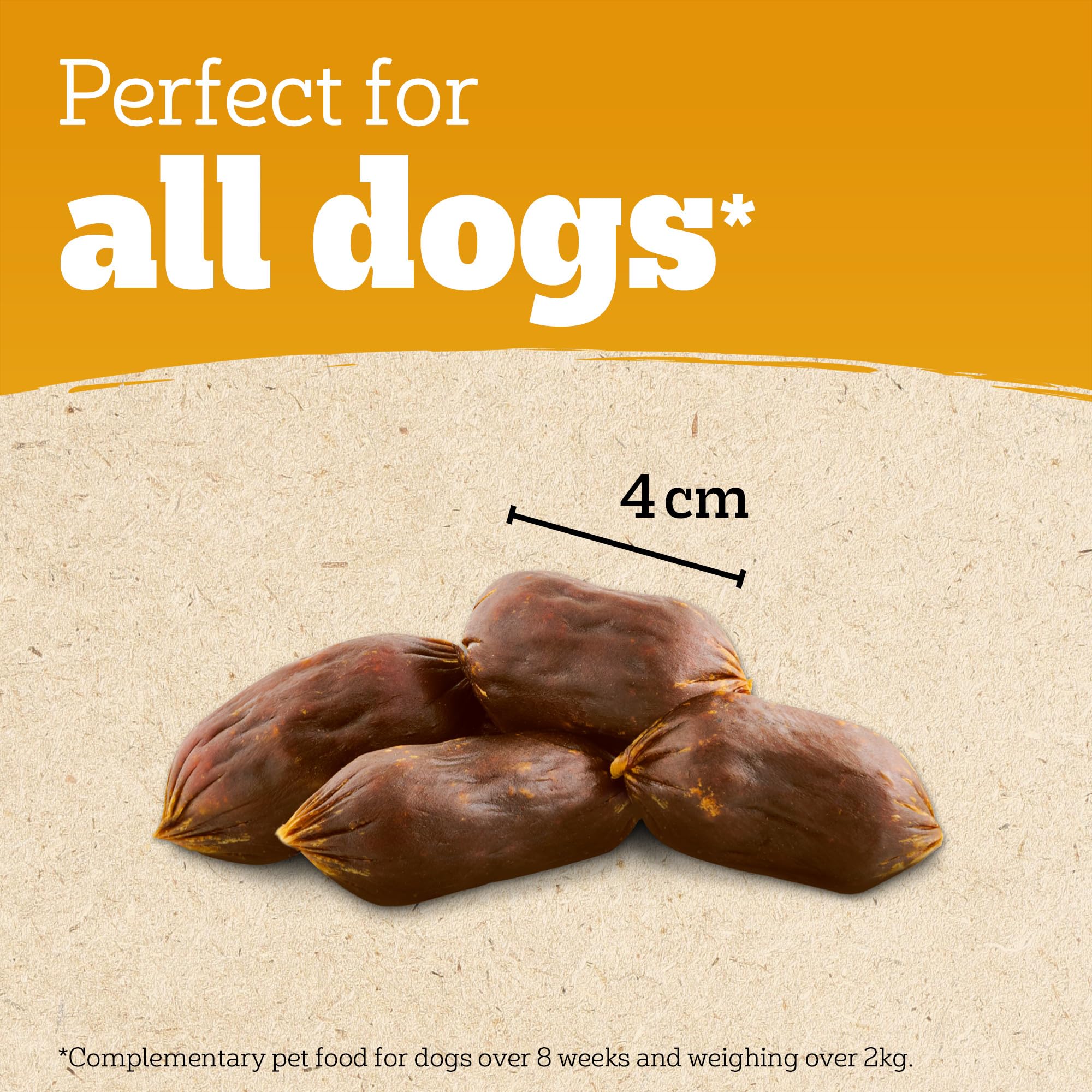 Pedigree Ranchos Dog Treats - Sausages with Pork | 100% Natural Pork | Grain Free (Pack of 7 x 60g) 4