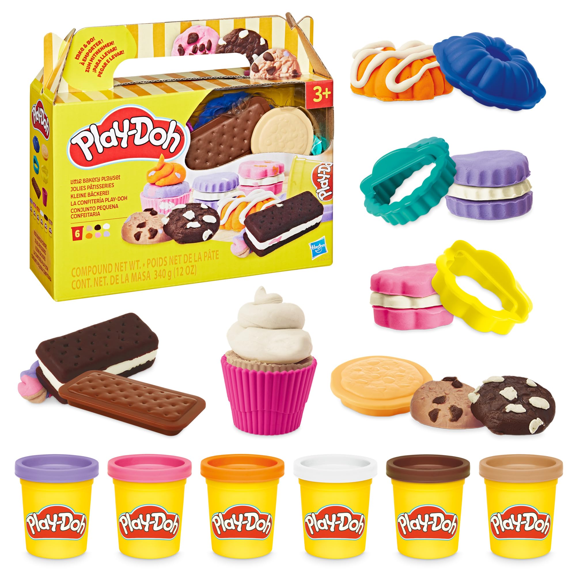 Play-Doh Little Bakery Playset - Pretend Kitchen Toy for Ages 3+ | Includes 6 Colors 1
