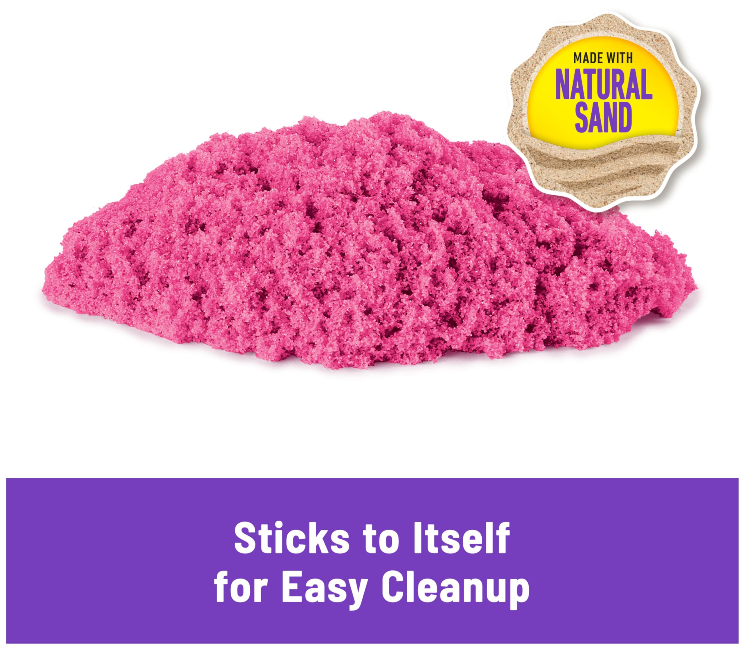 Kinetic Sand Castle Containers 10-Colour Pack | Non-Toxic Sensory Play Sand for Ages 3+ 4