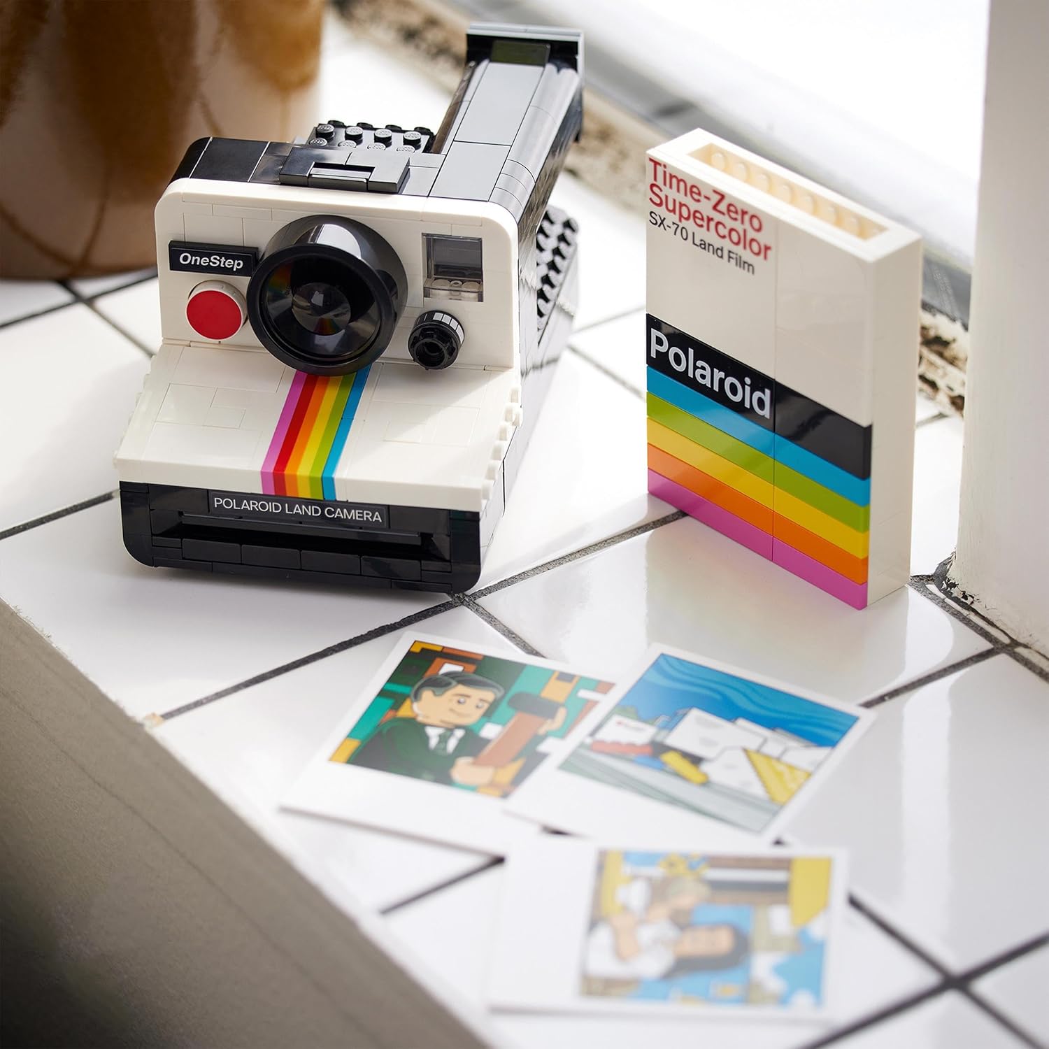 LEGO Ideas Polaroid OneStep SX-70 Camera Model Kit - Buildable Vintage Camera for Adults 2