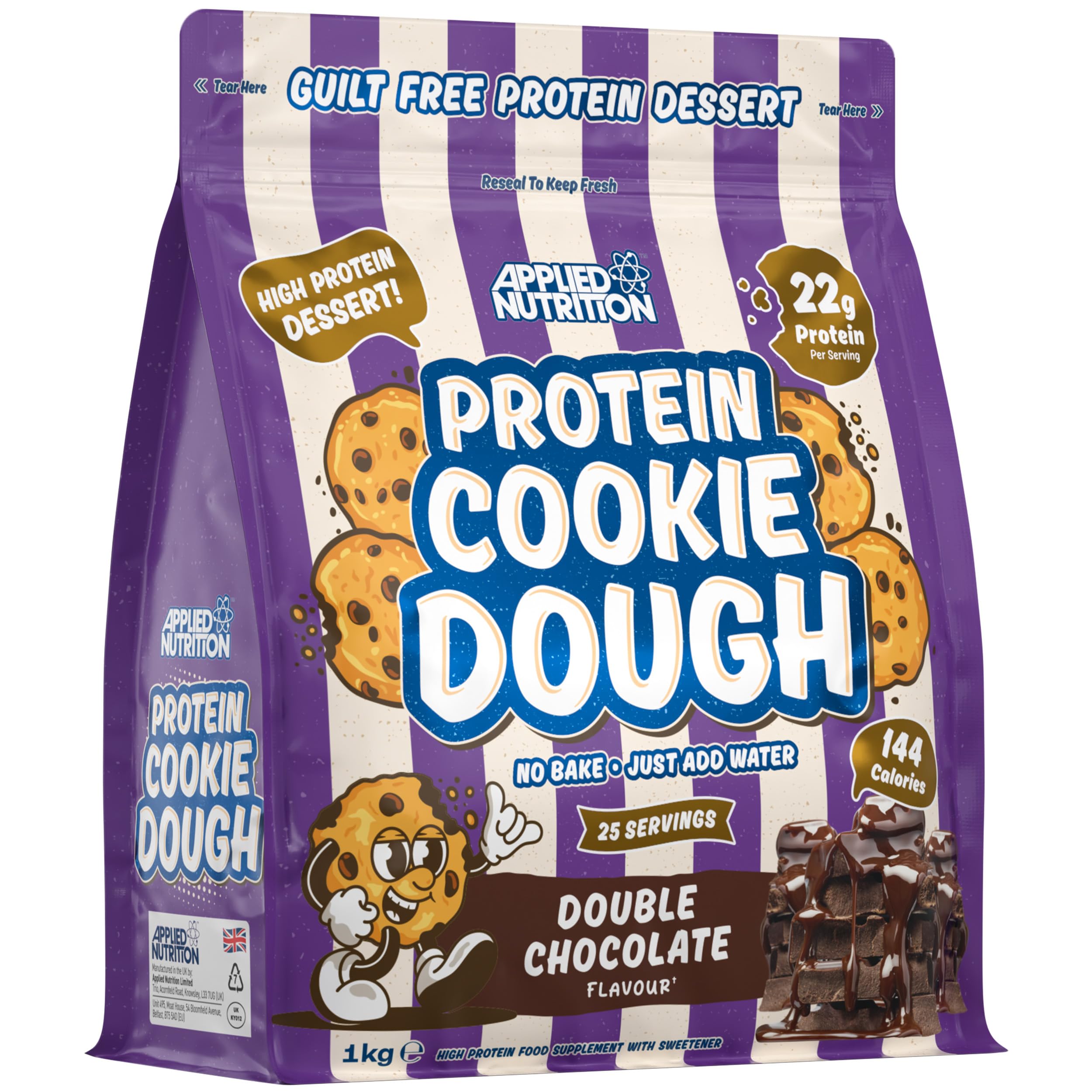Applied Nutrition Protein Cookie Dough - High Protein Snack, 22g+ Protein, 1kg Pouch 1
