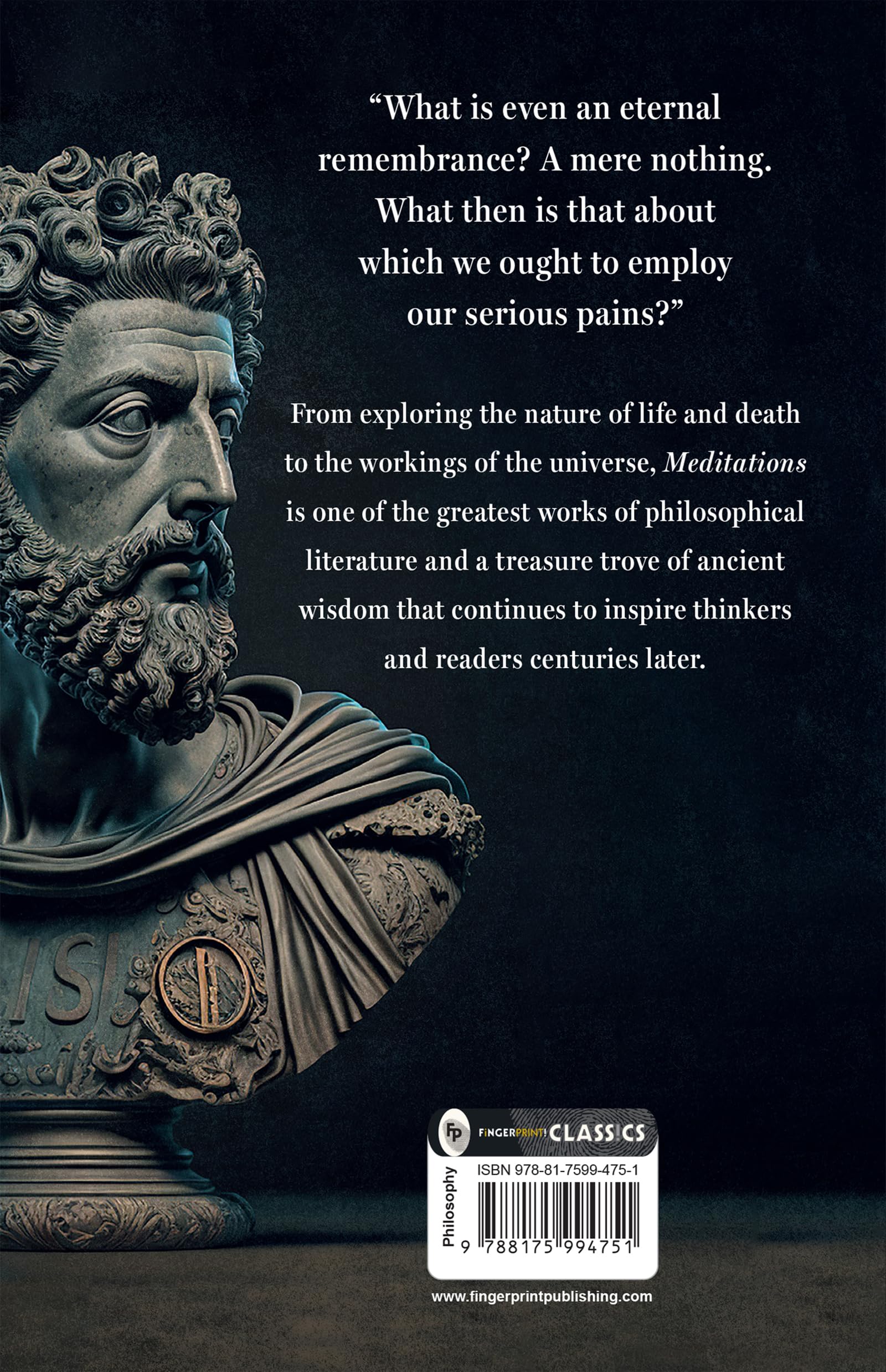 FINGERPRINT with FP logo Meditations by Marcus Aurelius | Paperback Reprint | English