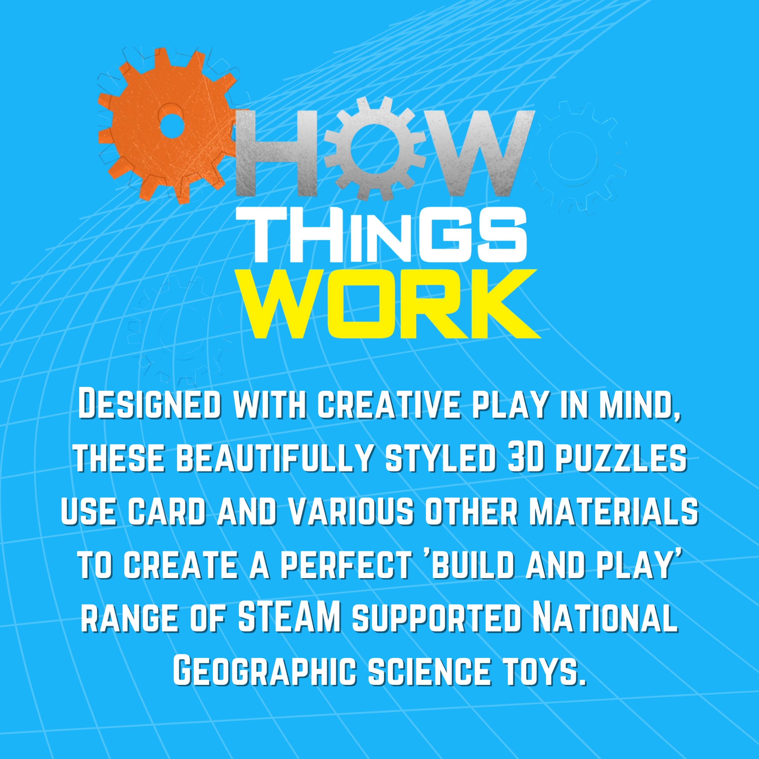 University Games National Geographic Hydraulic Lift Educational Kit | Ages 5+ | Cardboard Construction 2