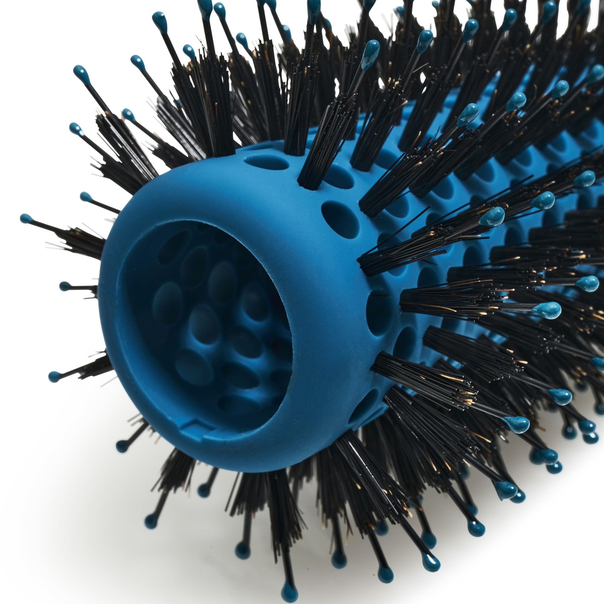 THE KNOT DR. Round Hair Brush - Thermal Barrel for Blow Drying | FLEXALIT Bristles | Blue 3