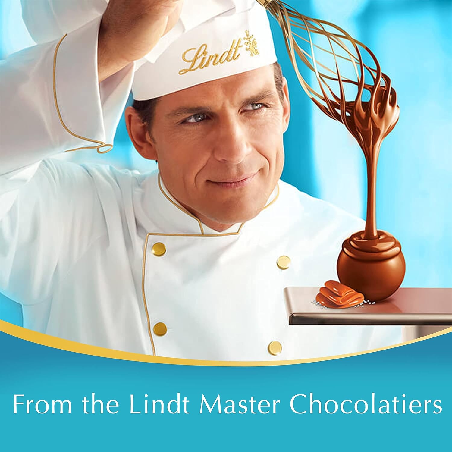 Lindt Lindor Salted Caramel Milk Chocolate Truffles - 200g Gift Box (Approx 16 Truffles) 4