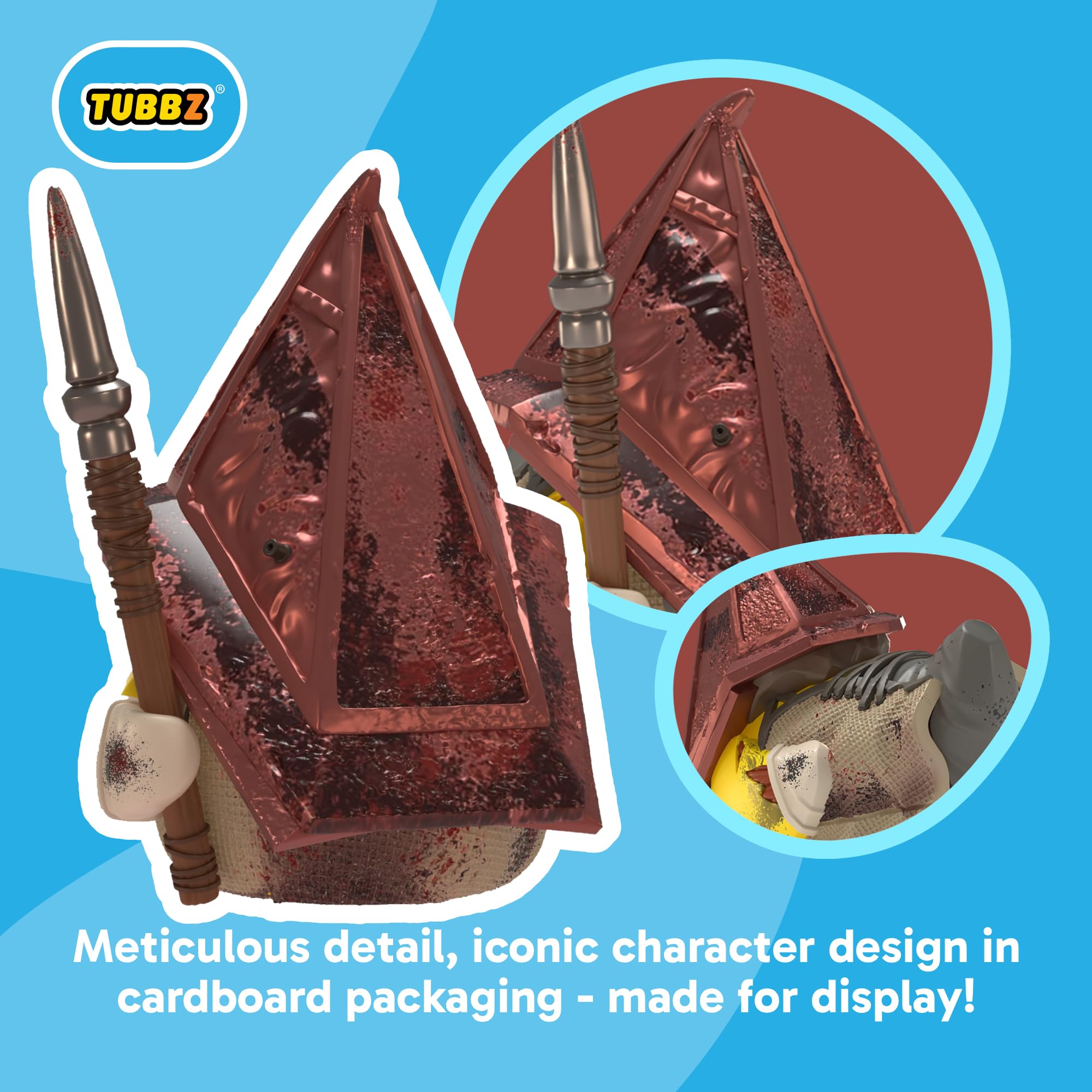 TUBBZ Silent Hill Red Pyramid Thing Cosplaying Rubber Duck Collectible Figure | Approx 9cm