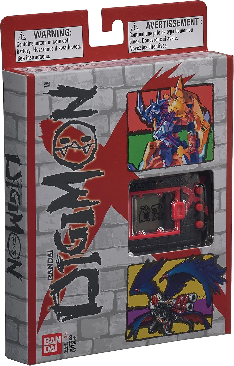 Bandai America Digimon X - Black & Red Virtual Pet, Reverse Compatibility, Quest Mode, Batteries Included, Ages 8+