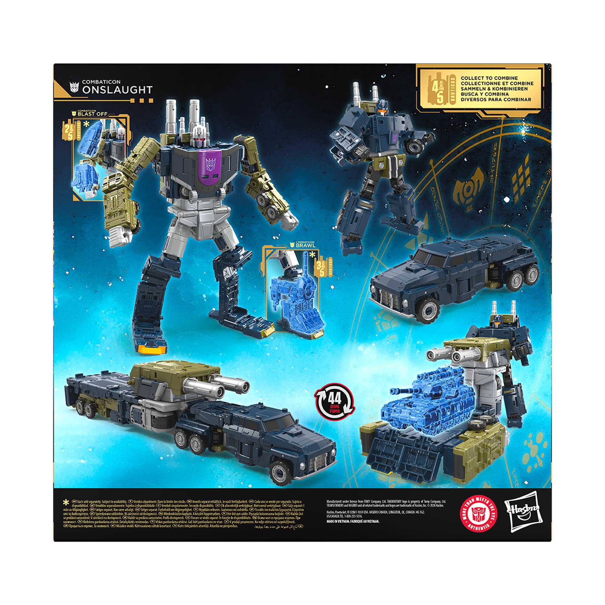 Transformers Age of the Primes Combaticon Onslaught Commander Class Figure - 17cm | Converts in 44 Steps 9