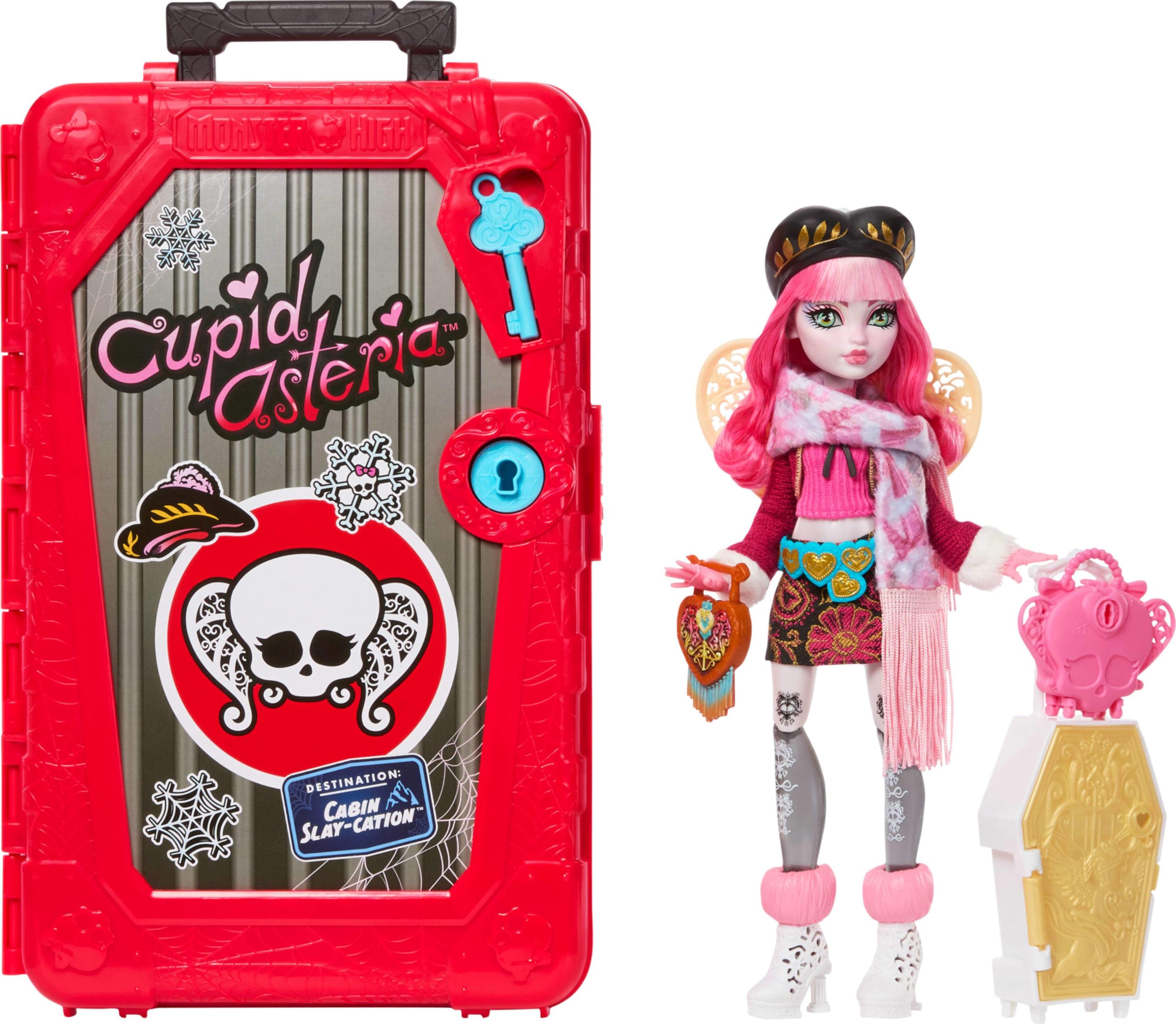 Monster High Skulltimate Secrets Cupid Asteria Doll and Accessories Set | Ages 4+ | Multicolor