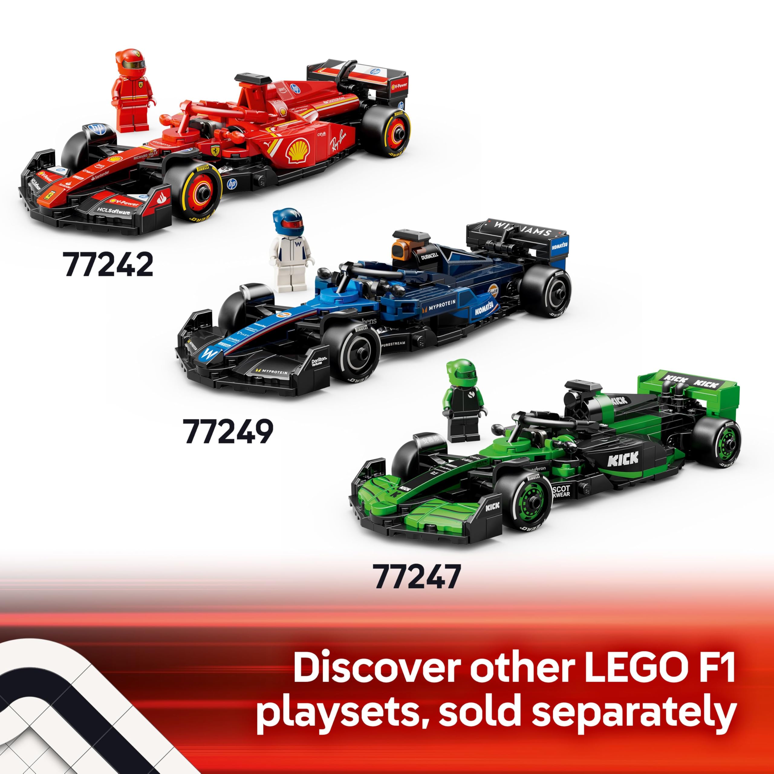 LEGO Speed Champions Aston Martin Aramco F1 AMR24 Race Car Toy - Building Set with Driver Minifigure for Ages 10+ 17
