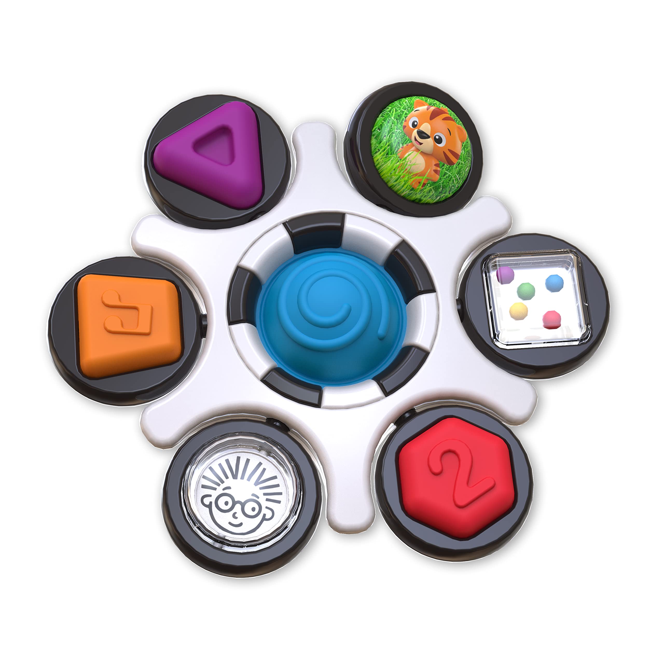 Baby Einstein Curiosity Clutch Fidget Sensory Toy and Pop It Rattle | Ages 3 Months+