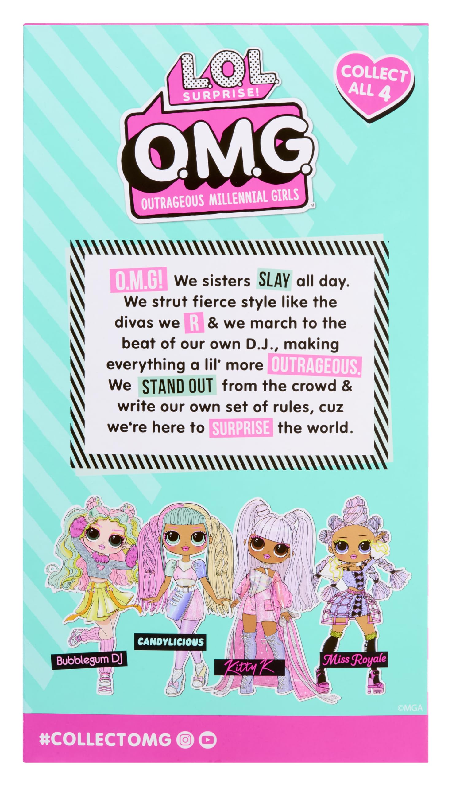 L.O.L. Surprise! OMG Doll - Bubblegum D.J. | Fashion Doll with Fabulous Fashions | Collect All 4 6