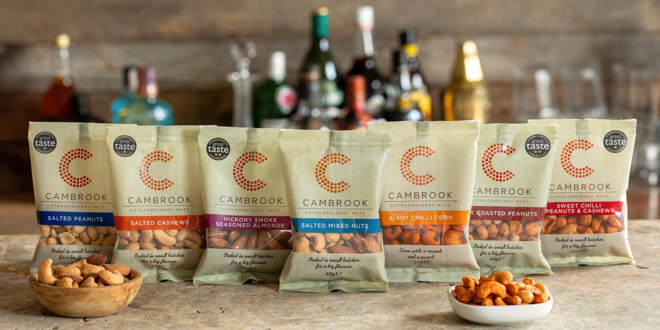 Cambrook - Baked Sweet Chilli Peanuts & Cashews | 45g Bag | Gluten Free 5