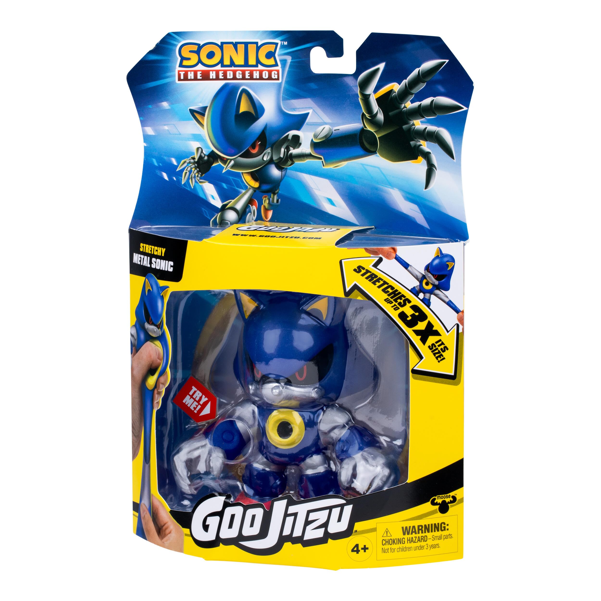 Heroes of Goo Jit Zu Metal Sonic Action Figure | Stretches up to 3x Size | 4+ Years 3