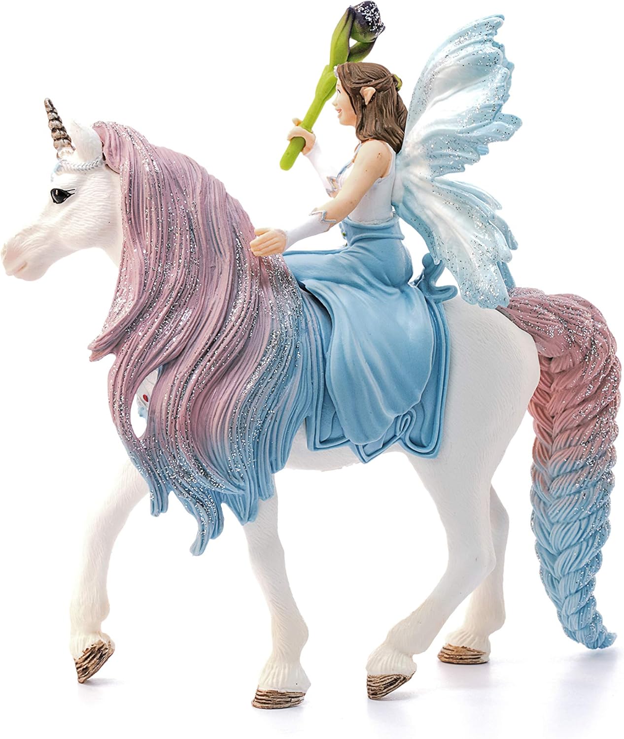 SCHLEICH Bayala Fairy Eyela with Princess Unicorn - 3-Piece Fantasy Playset for Kids 4