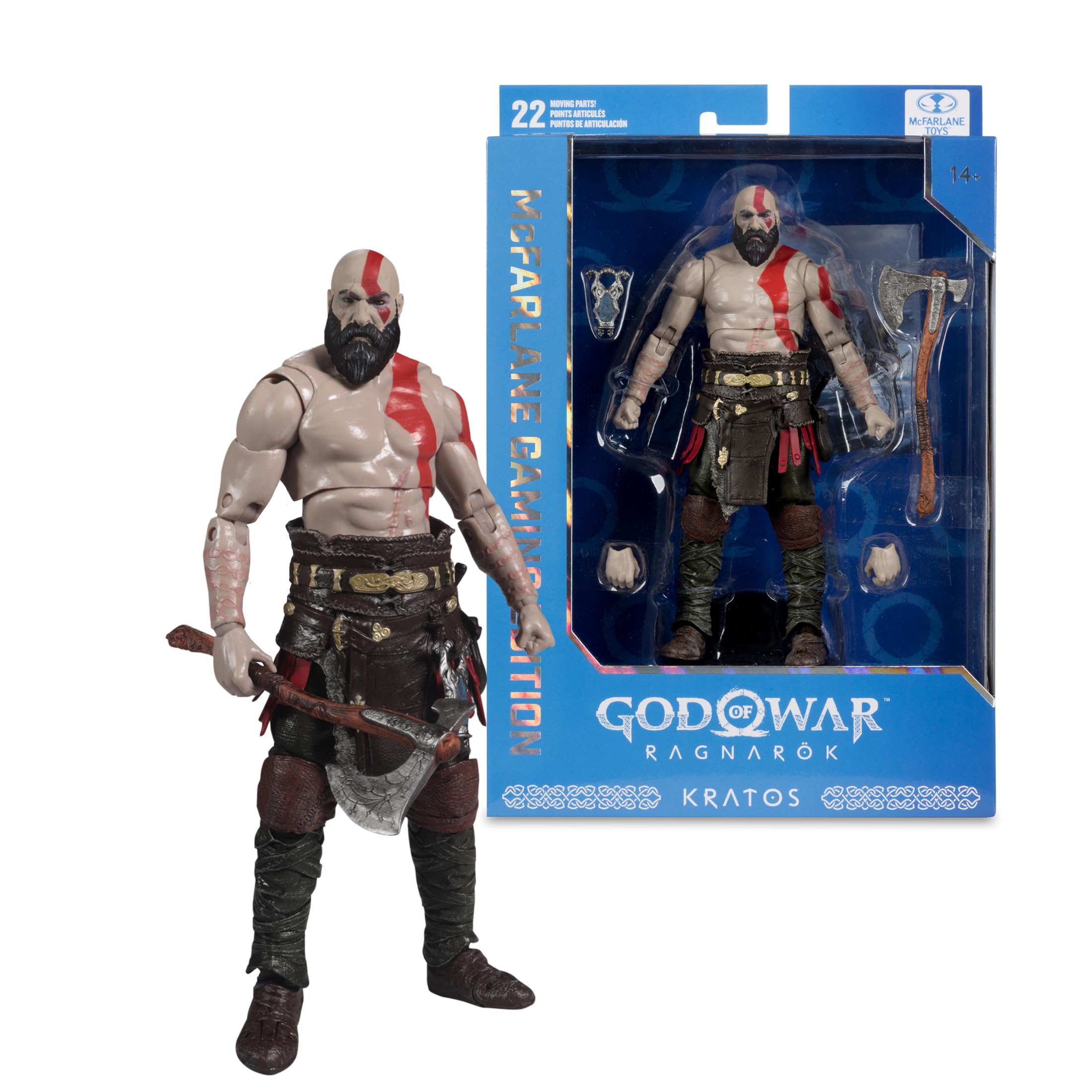 McFarlane God of War Kratos (God of War Ragnarok) 7in Deluxe Action Figure | Ultra Articulation | Ages 16+ 5