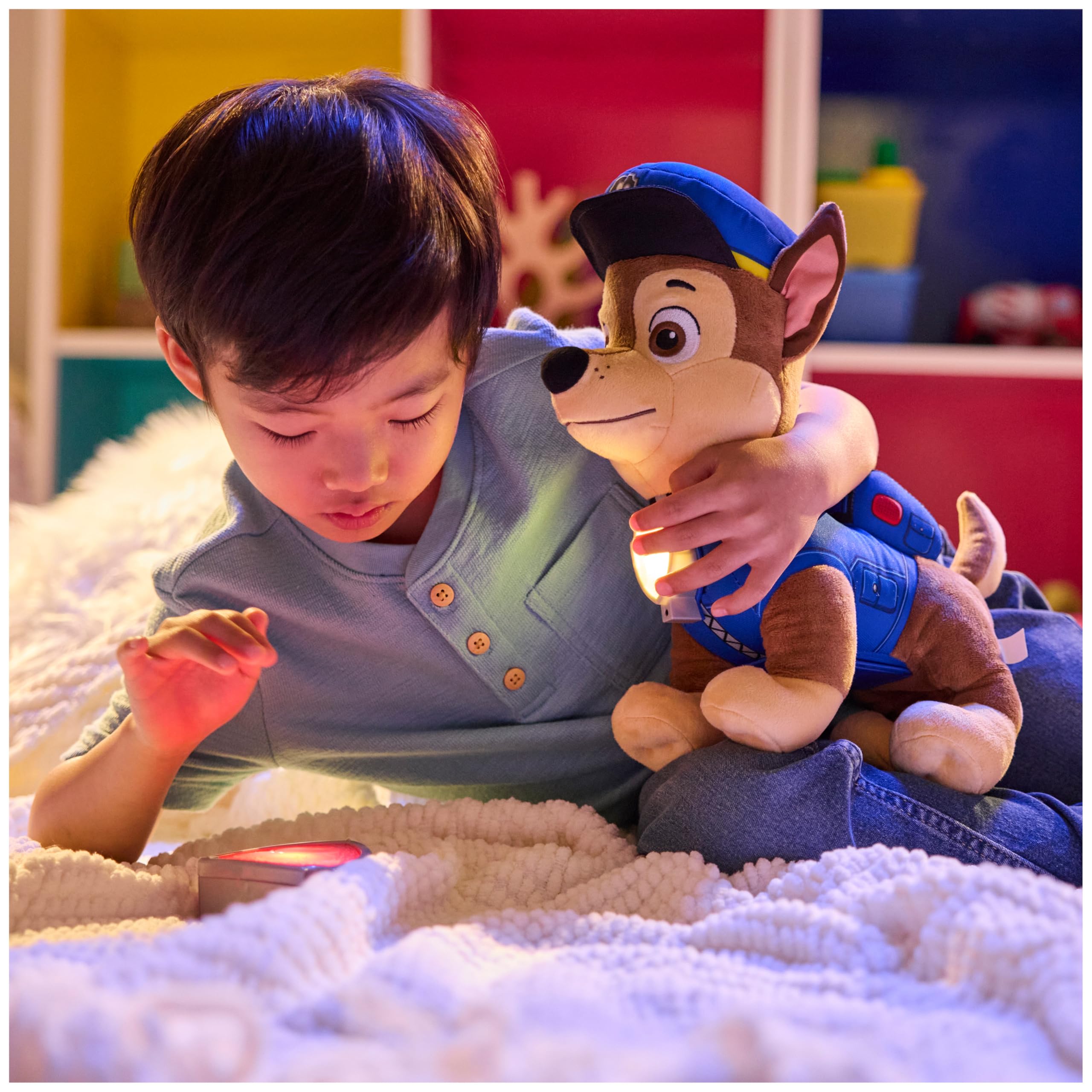 Paw Patrol Chase Interactive Plush Toy - 75+ Sounds & Phrases | 12 Inches | Ages 3+ 3