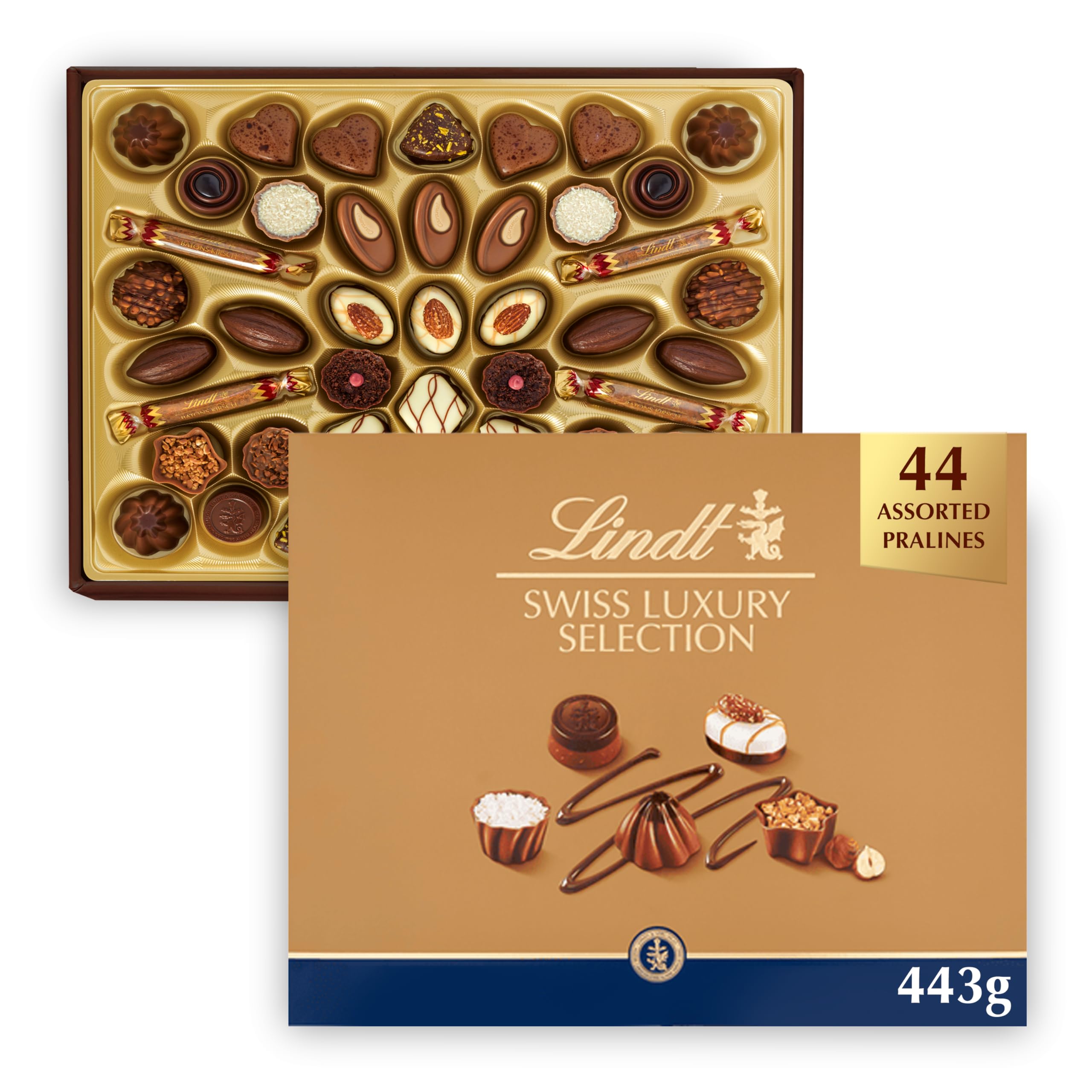 Lindt Swiss Luxury Selection Chocolate Gift Box - 443g Assorted Pralines 2
