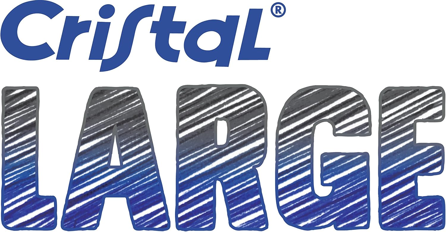 BIC Cristal Large, Wide Point Ball Ballpoint Pens, Smooth Ink Flow, Lightly Smoked Barrel, in Blue, Pack of 50 11