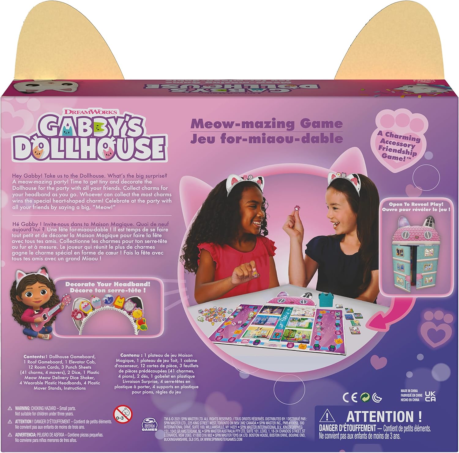 Spin Master Games Gabby’s Dollhouse Meow-mazing Board Game 6