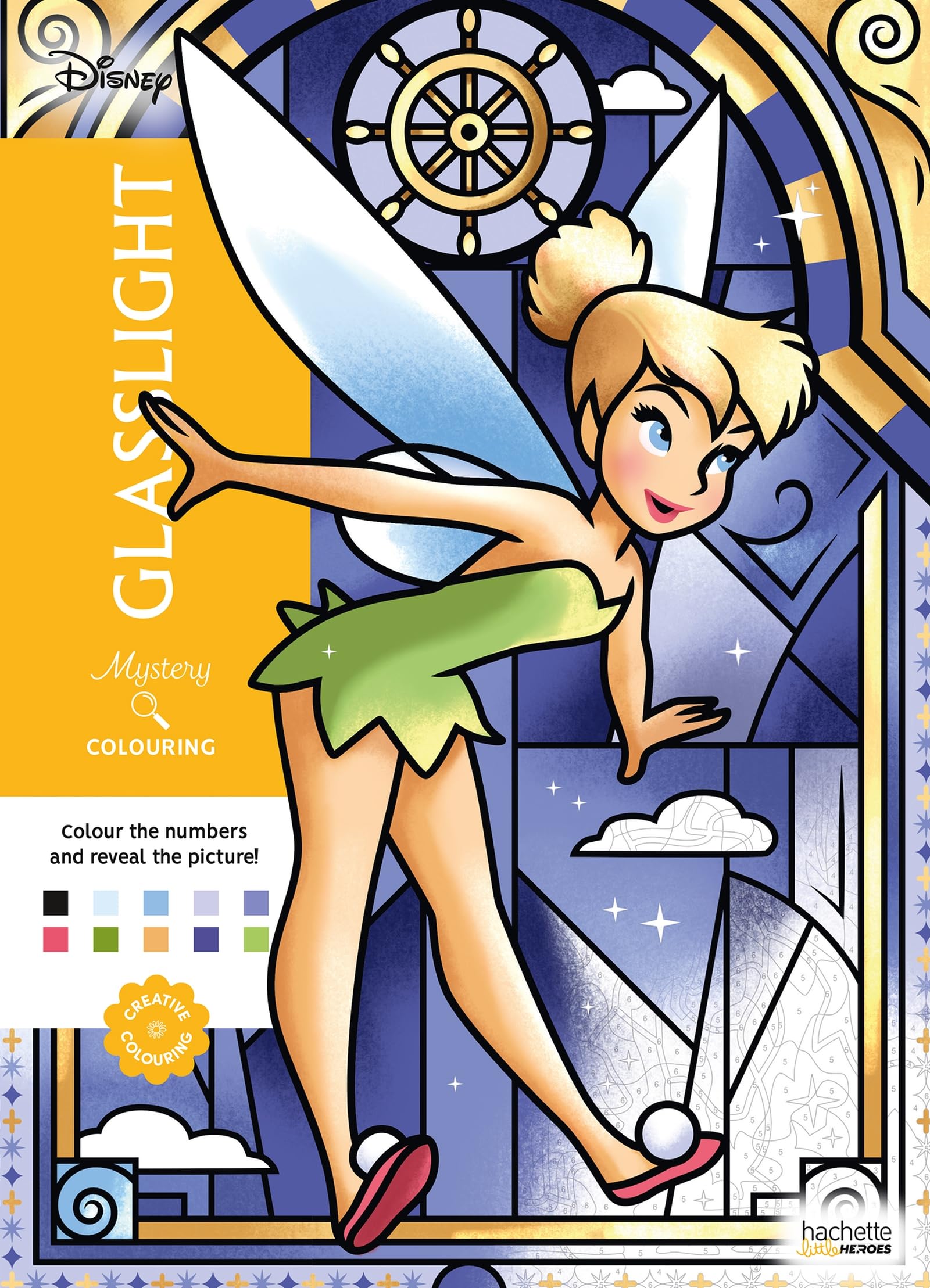 HACHETTE HEROES Mystery Colouring - Glasslight: Reveal Iconic Disney Characters