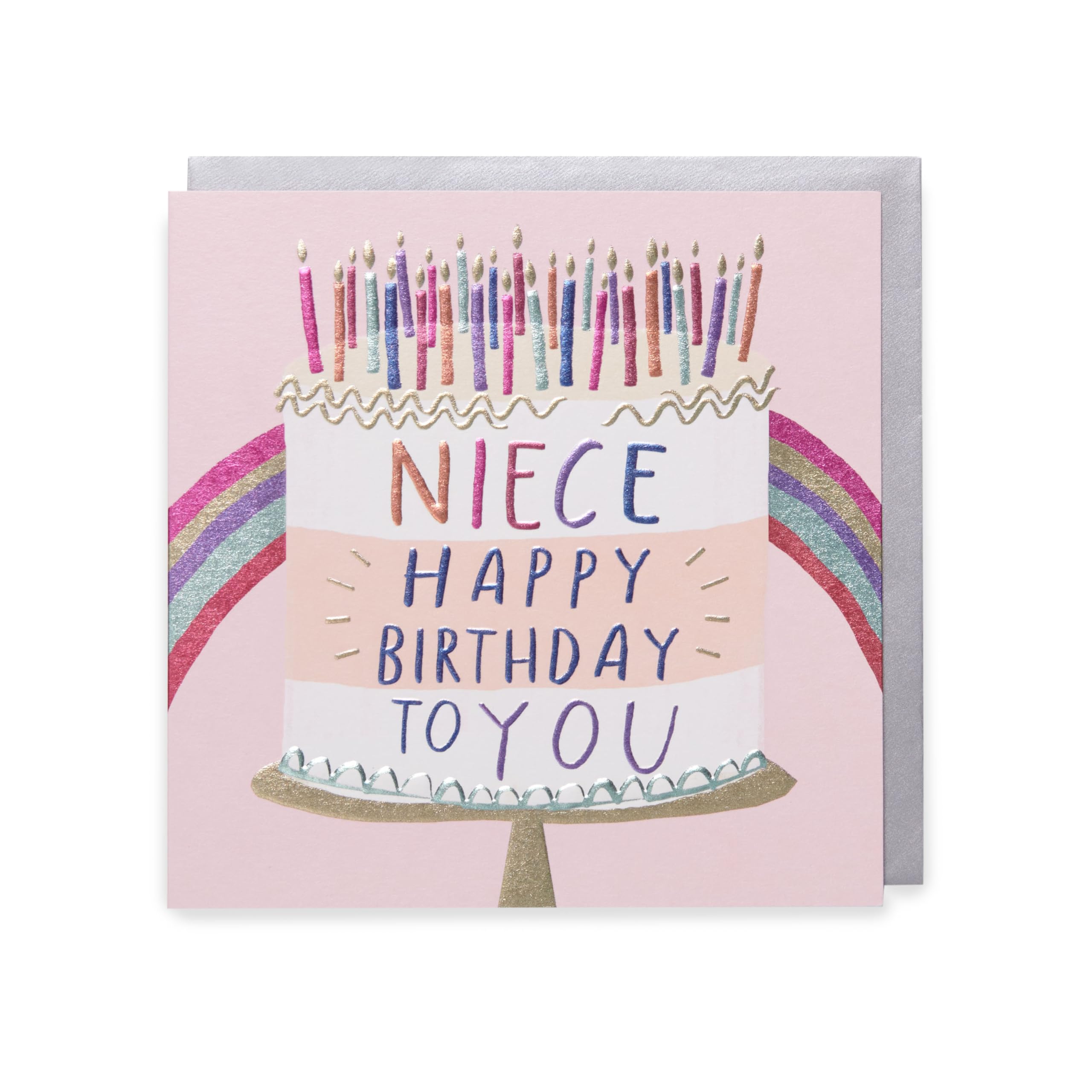 Kindred Birthday Card - Metallic Lettering | 159x159mm | FSC Certified