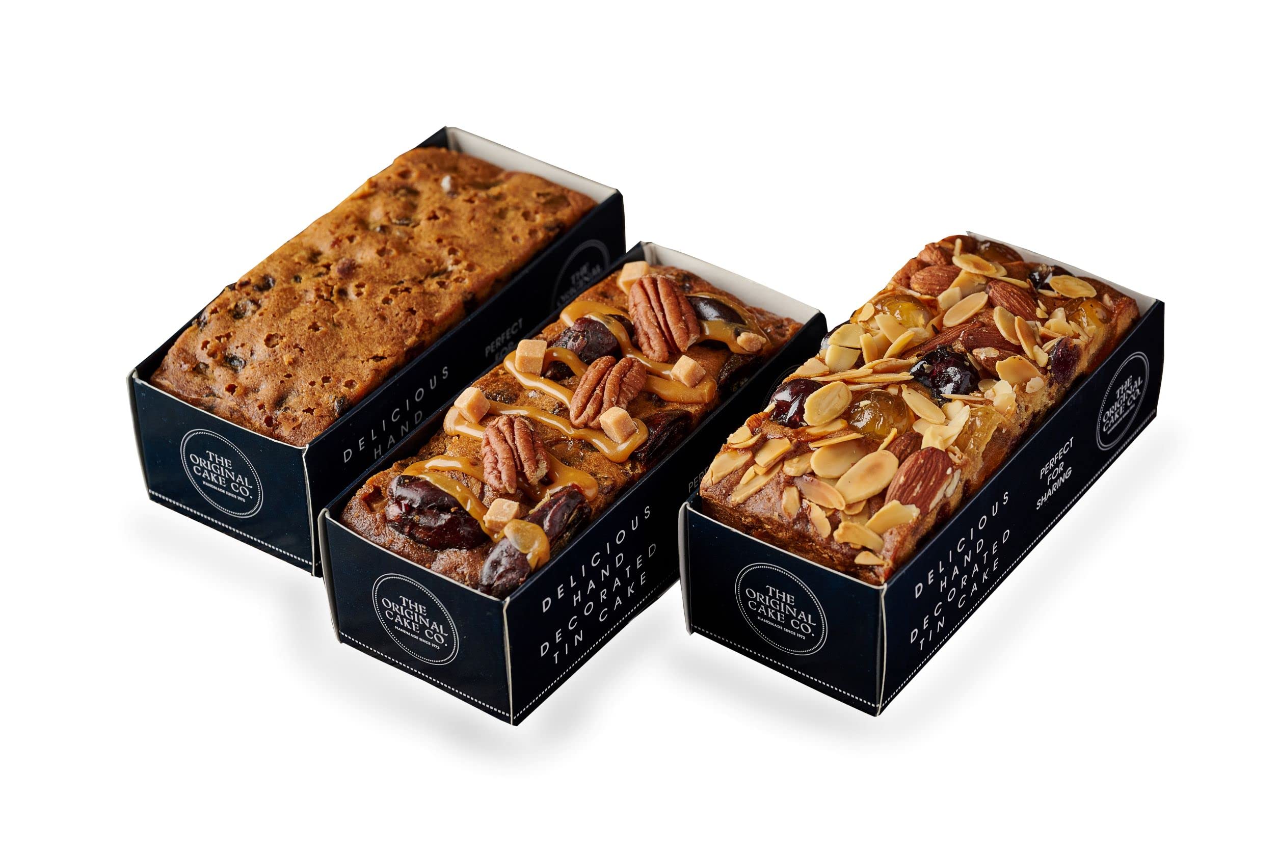 The Original Cake Company - Trio of Fruit Cake Selection with Butter, Genoa & Salted Caramel Date