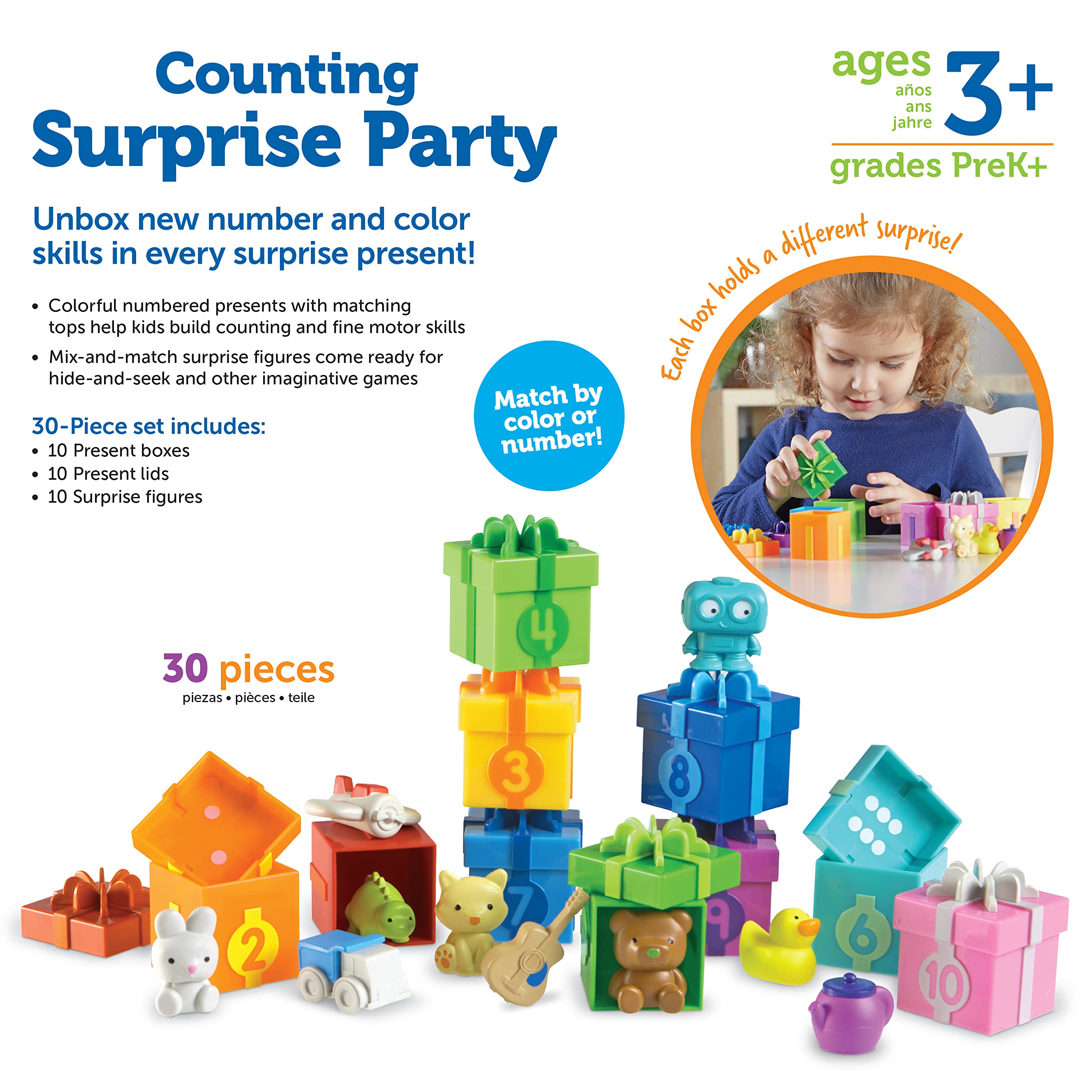 Learning Resources Counting Surprise Party - Educational Toy Playset for Ages 3+ 13