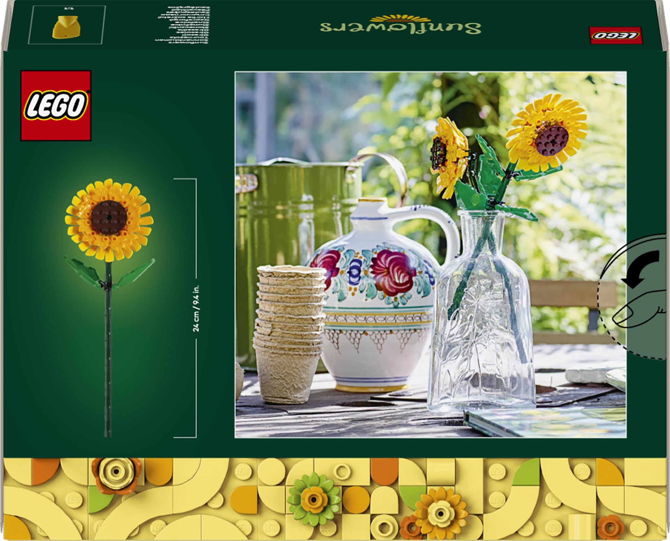 LEGO Botanicals Sunflowers Building Set 40524 | Ages 8+ | 191 Pieces 9