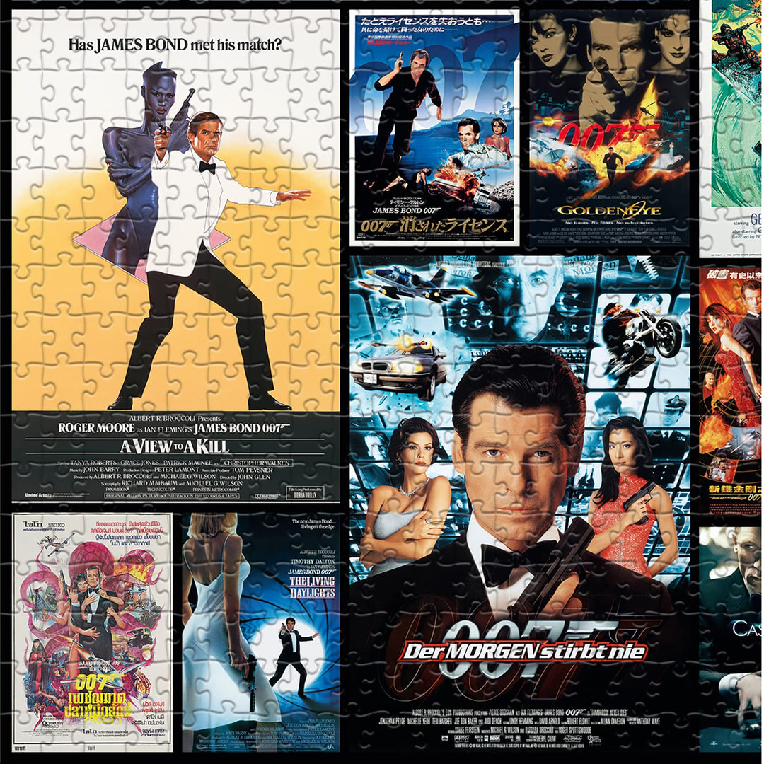 James Bond 1000 Piece Jigsaw Puzzle - Movie Posters Collection