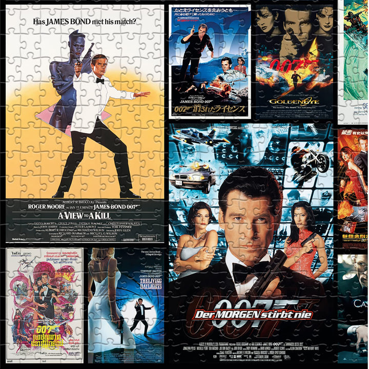 James Bond 1000 Piece Jigsaw Puzzle - Movie Posters Collection