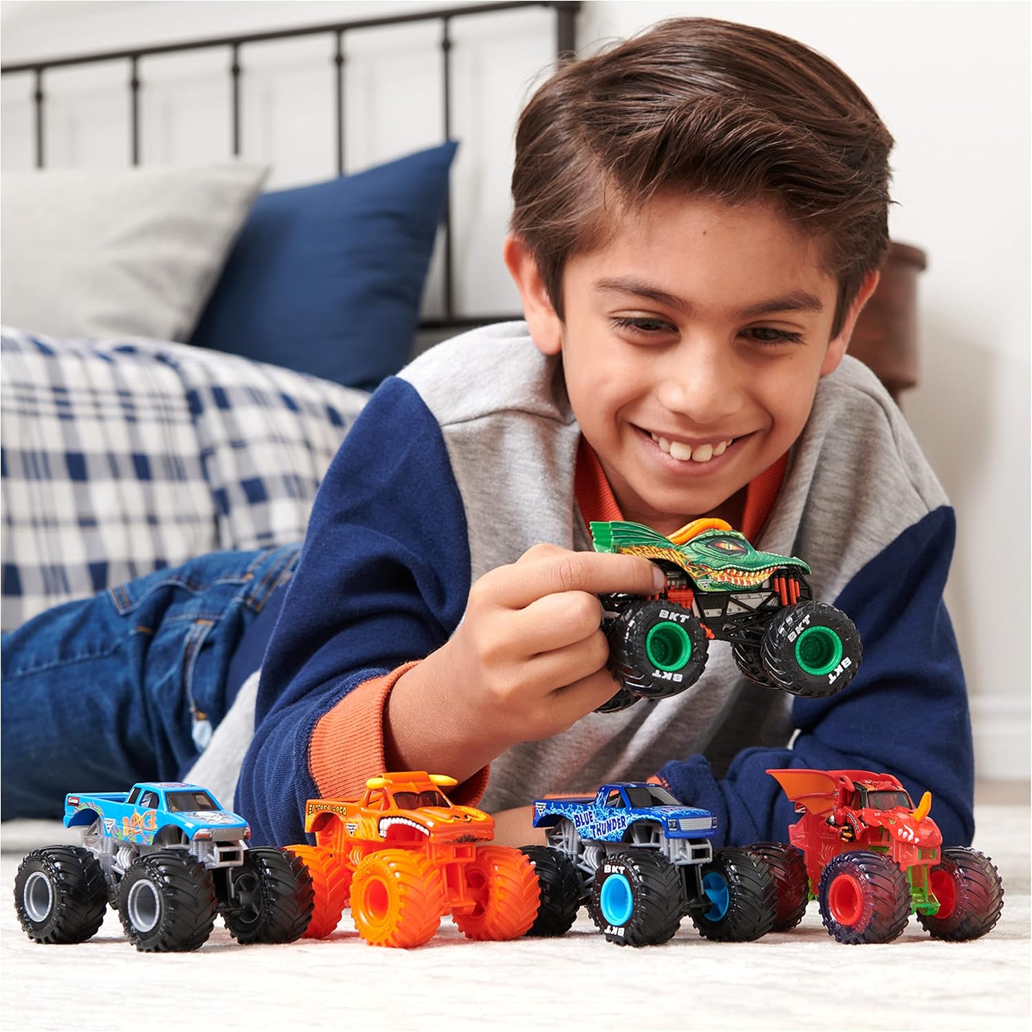 Monster Jam Max-D vs. El Toro Loco 1:64 Scale Monster Trucks - 2-Pack Set for Kids 4